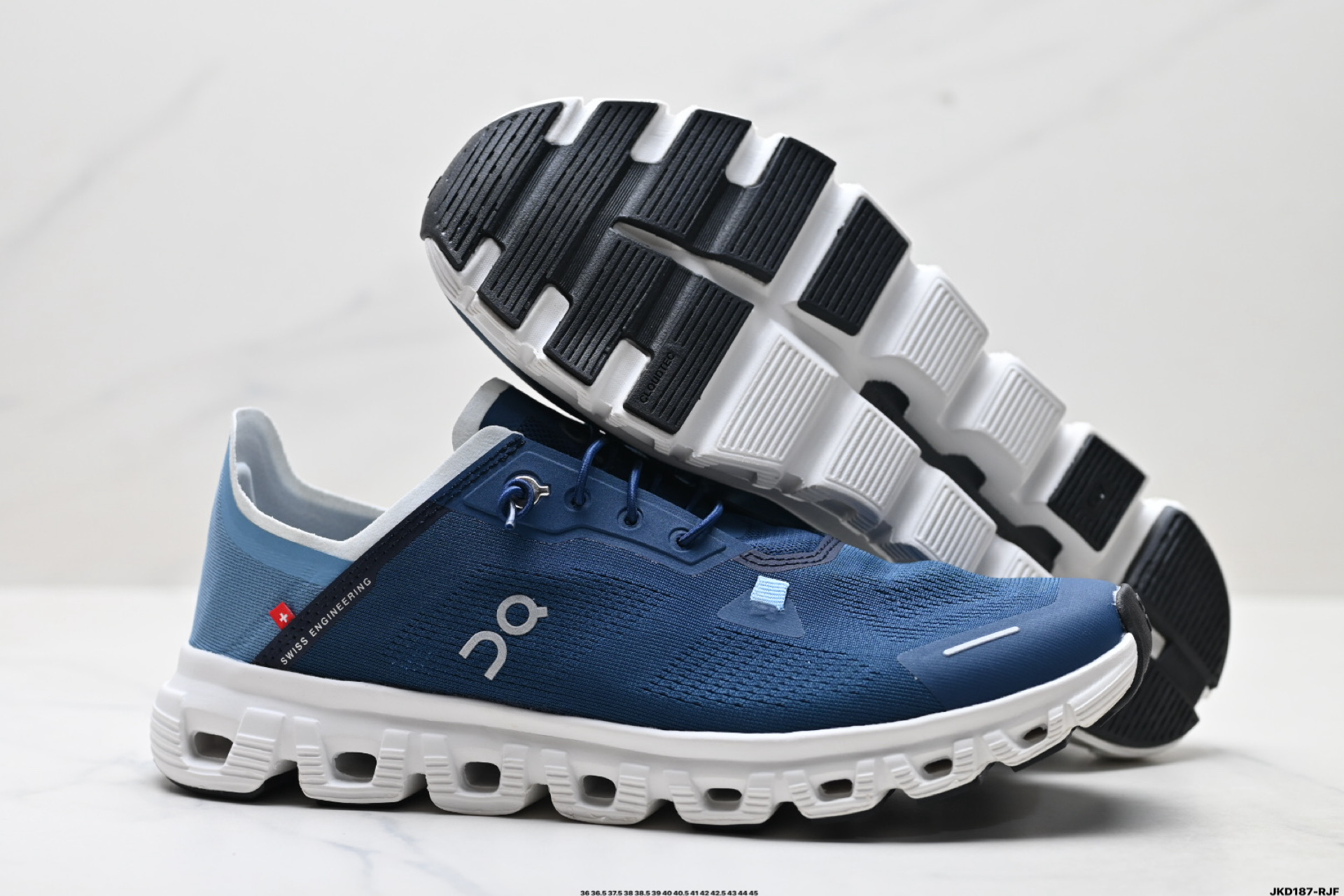 On昂跑 Cloud 6 Coast 轻量运动休闲鞋 轻量透气的工程网格结合环保人造麂皮