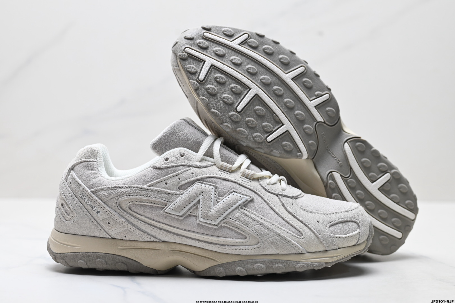 New Balance 204L系列 新百伦 薄底鞋 薄底皮质鞋带德训系 减震耐磨包裹性支撑轻便 低帮 生活休闲鞋 U204LMMC