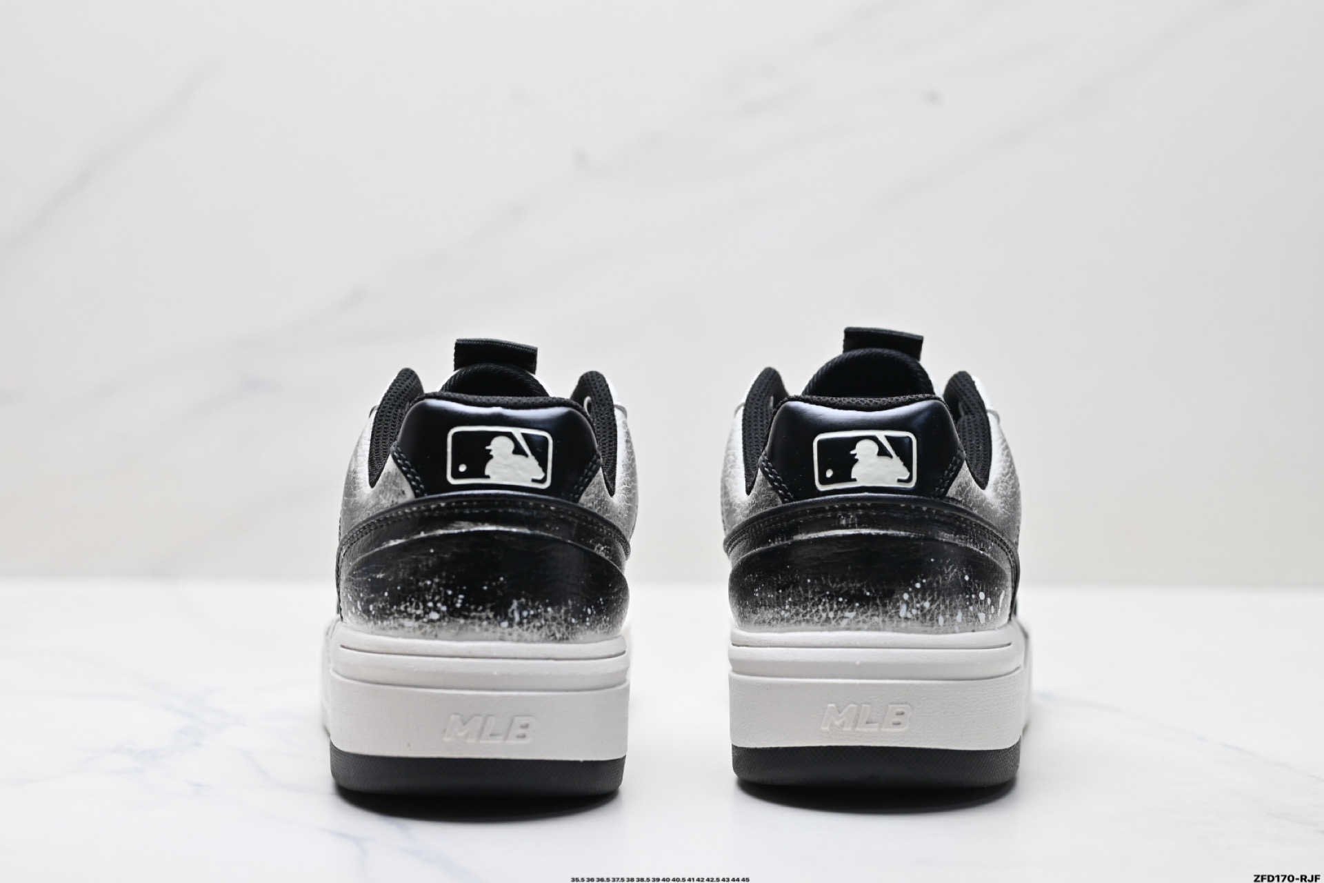 MLB Chunky Liner PU ‘DIY定制’ 简约时尚 百搭 包裹性保暖防滑防水减震 低帮 板鞋 3ASXCA12N