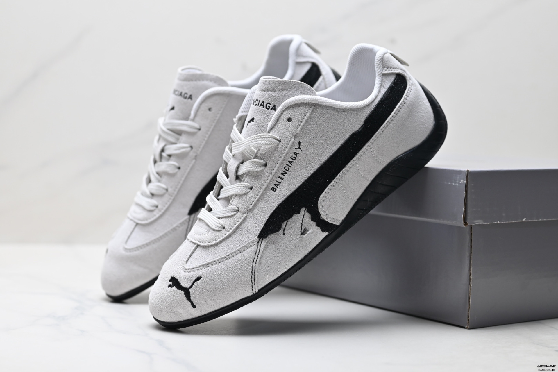 Puma x Balenciaga Speedcat Zapatillas de Gamuza, Estilo Casual y Cómodo