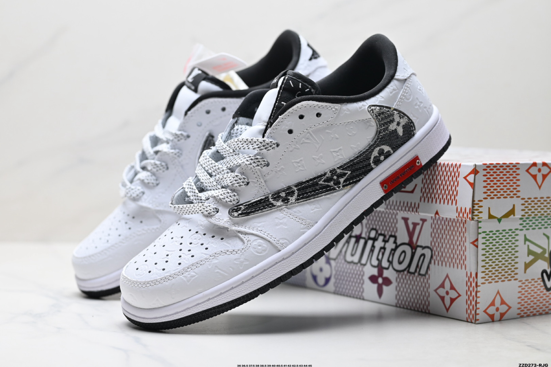 Nike Air Jordan 1 x Travis Scott AJ1倒勾 乔一倒钩 ‘DIY’定制 耐克 低帮文化篮球鞋 XS2025-077