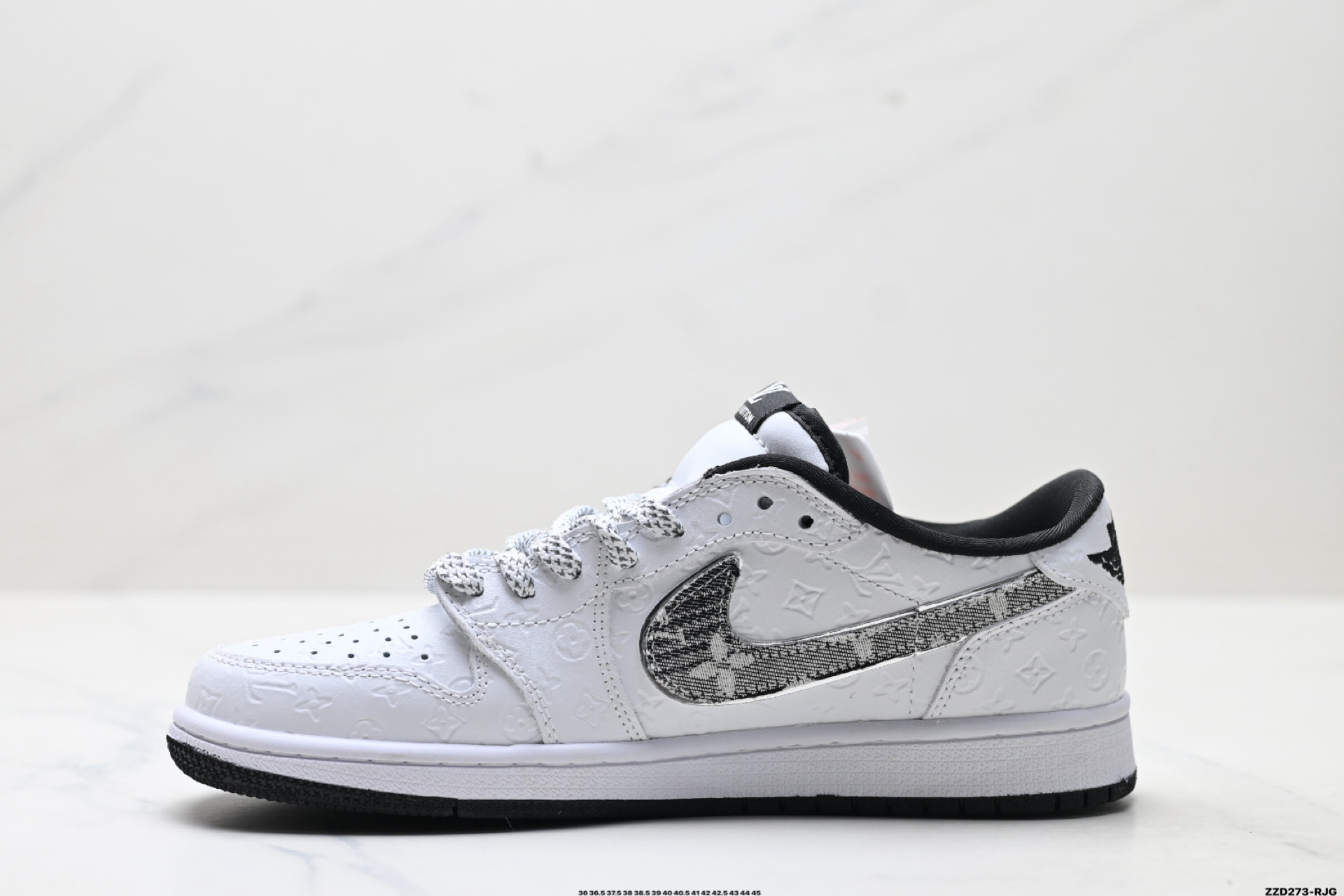 Nike Air Jordan 1 x Travis Scott AJ1倒勾 乔一倒钩 ‘DIY’定制 耐克 低帮文化篮球鞋 XS2025-077