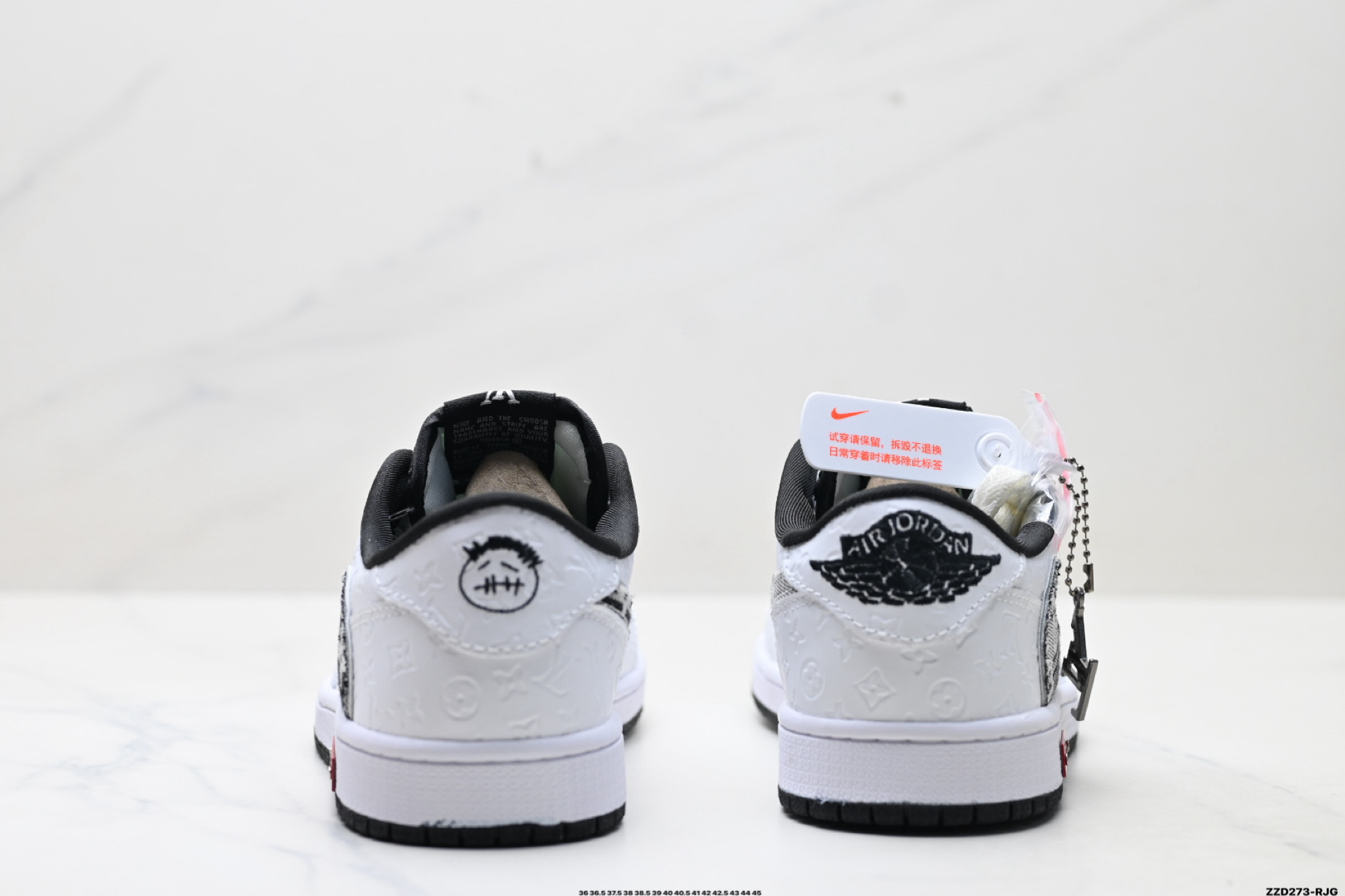 Nike Air Jordan 1 x Travis Scott AJ1倒勾 乔一倒钩 ‘DIY’定制 耐克 低帮文化篮球鞋 XS2025-077