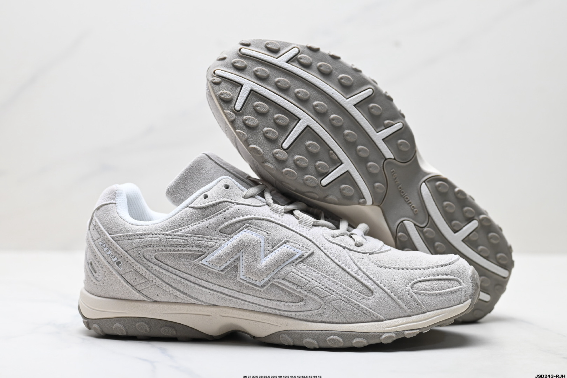 220 New Balance 204L系列 新百伦 薄底鞋 薄底皮质鞋带德训系 减震耐磨包裹性支撑轻便 低帮 生活休闲鞋 U204LMMC