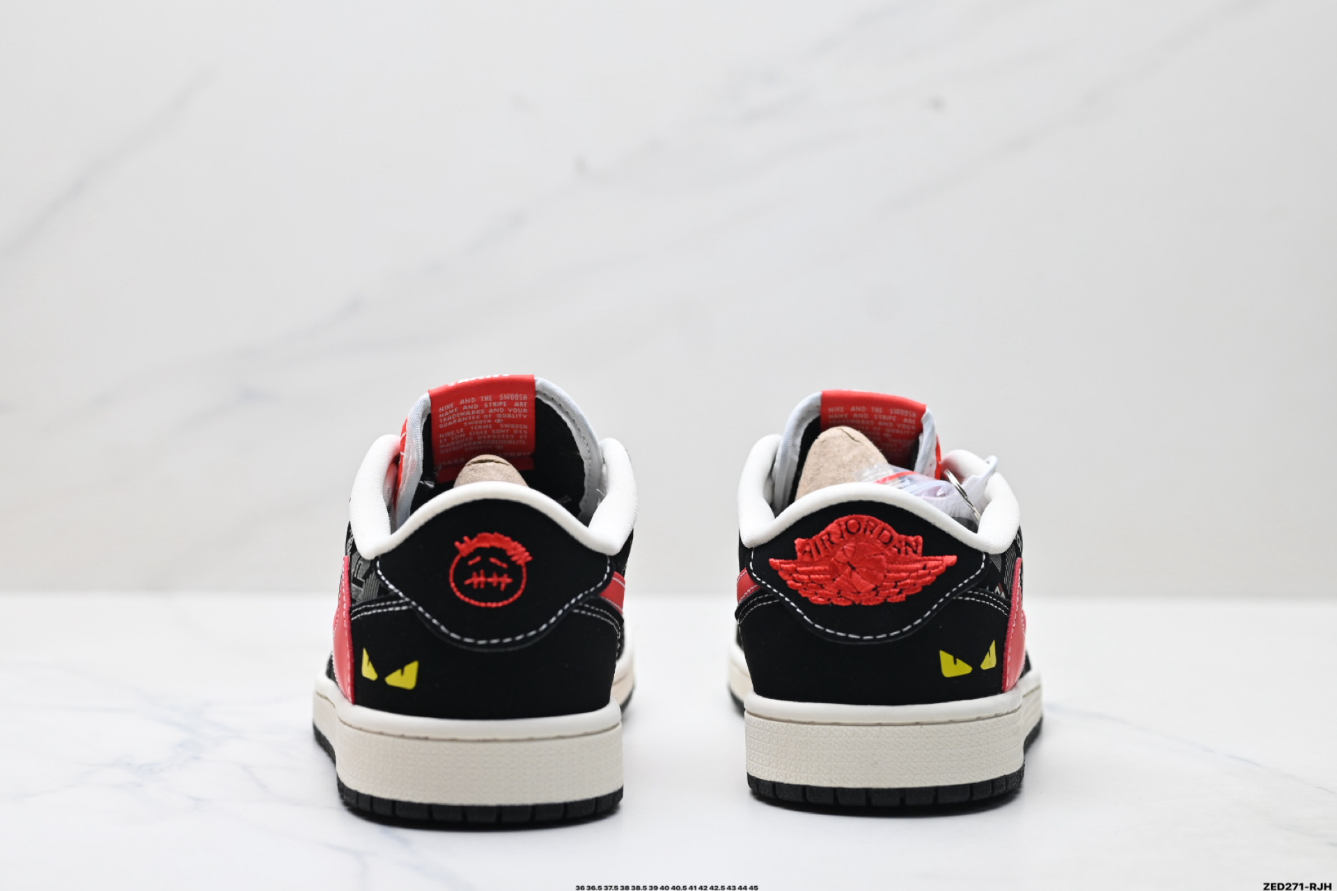 Nike Air Jordan 1 x Travis Scott AJ1倒勾 乔一倒钩 ‘DIY’定制 耐克 低帮文化篮球鞋 XS2025-078