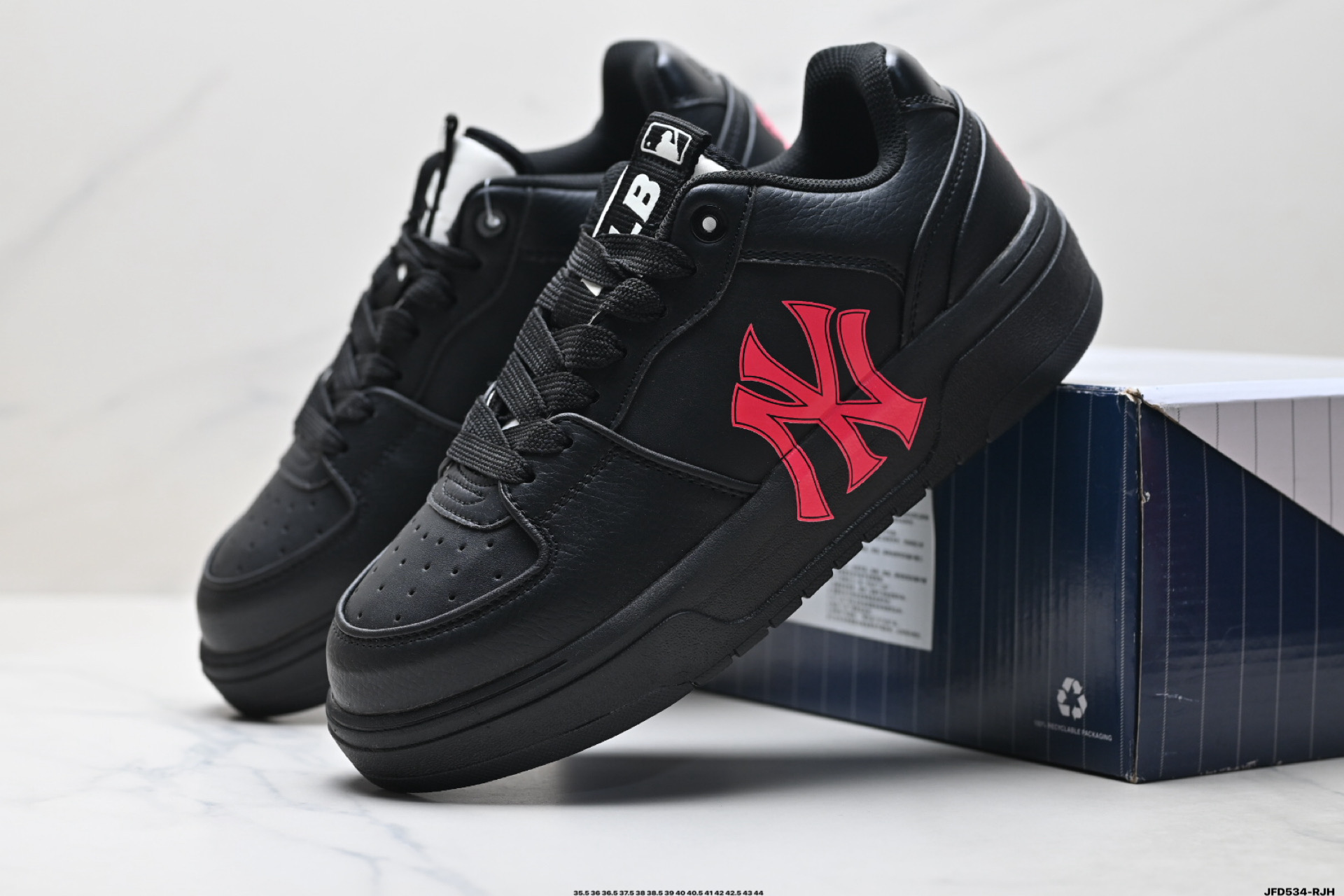 MLB Chunky Liner Denim Zapatillas Casuales con Plataforma para Mayor Altura