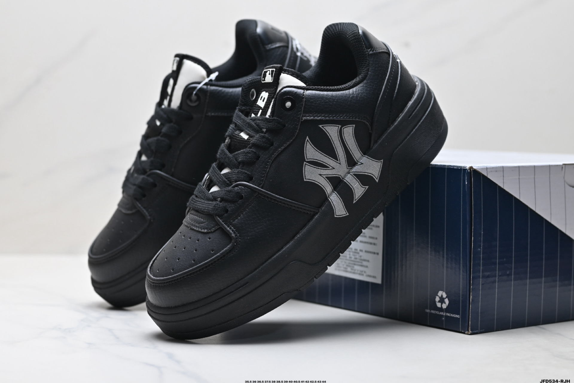 MLB Chunky Liner Denim Zapatillas Casuales con Plataforma para Mayor Altura 5 i1758038550793 757 0 7