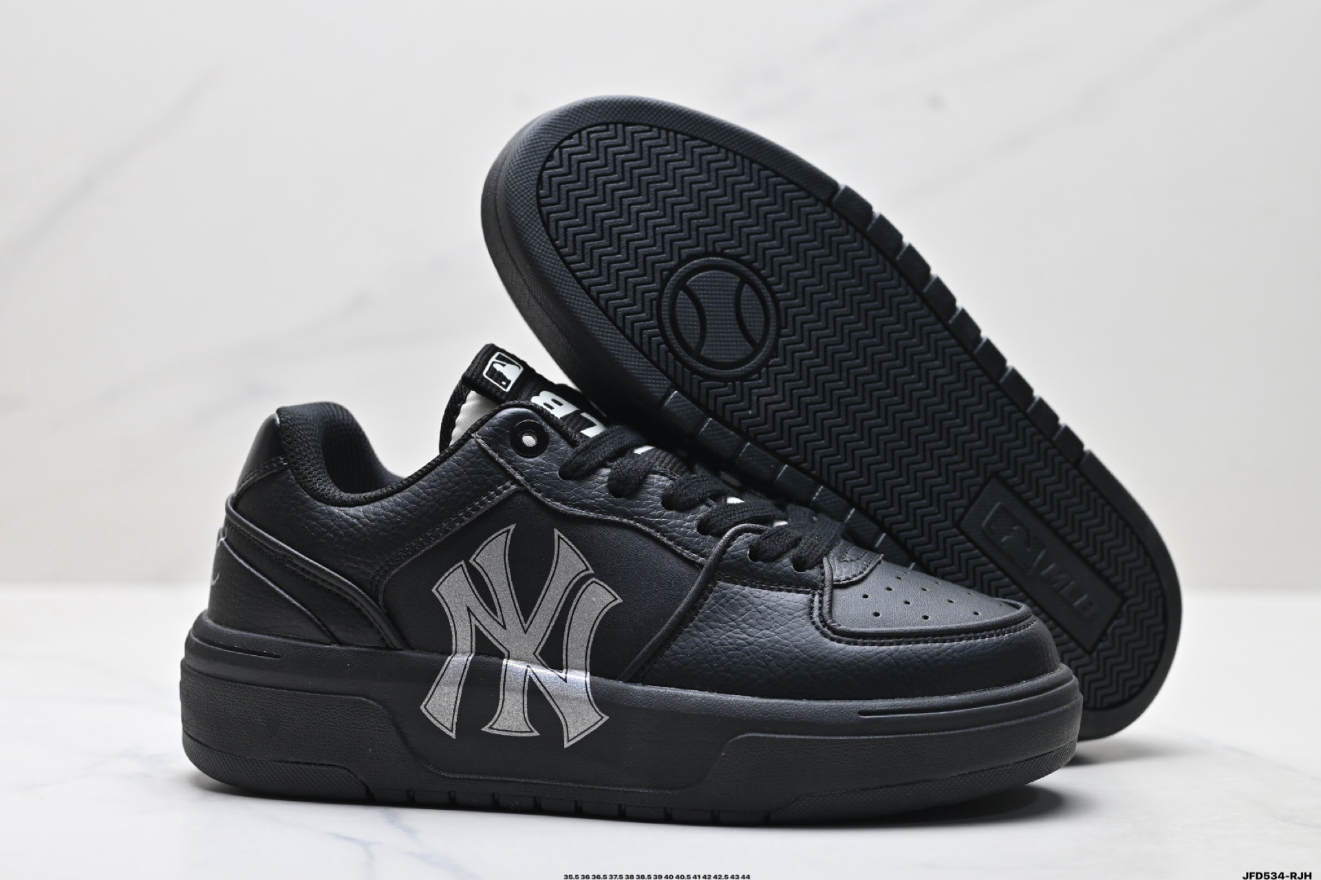 180 MLB CHUNKY LINER DENIM 潮流百搭 厚底增高休闲鞋 防滑耐磨 低帮 老爹鞋 3ASXP55N