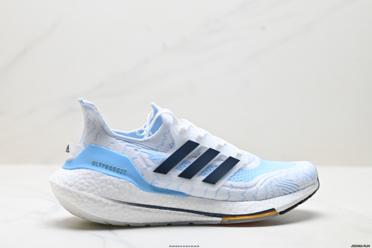 Adidas Ultraboost 21 UB21 Running Shoes - Full Palm Popcorn, Light Blue 1 Adidas Ultraboost 21 UB21 Running Shoes – Full Palm Popcorn, Light Blue