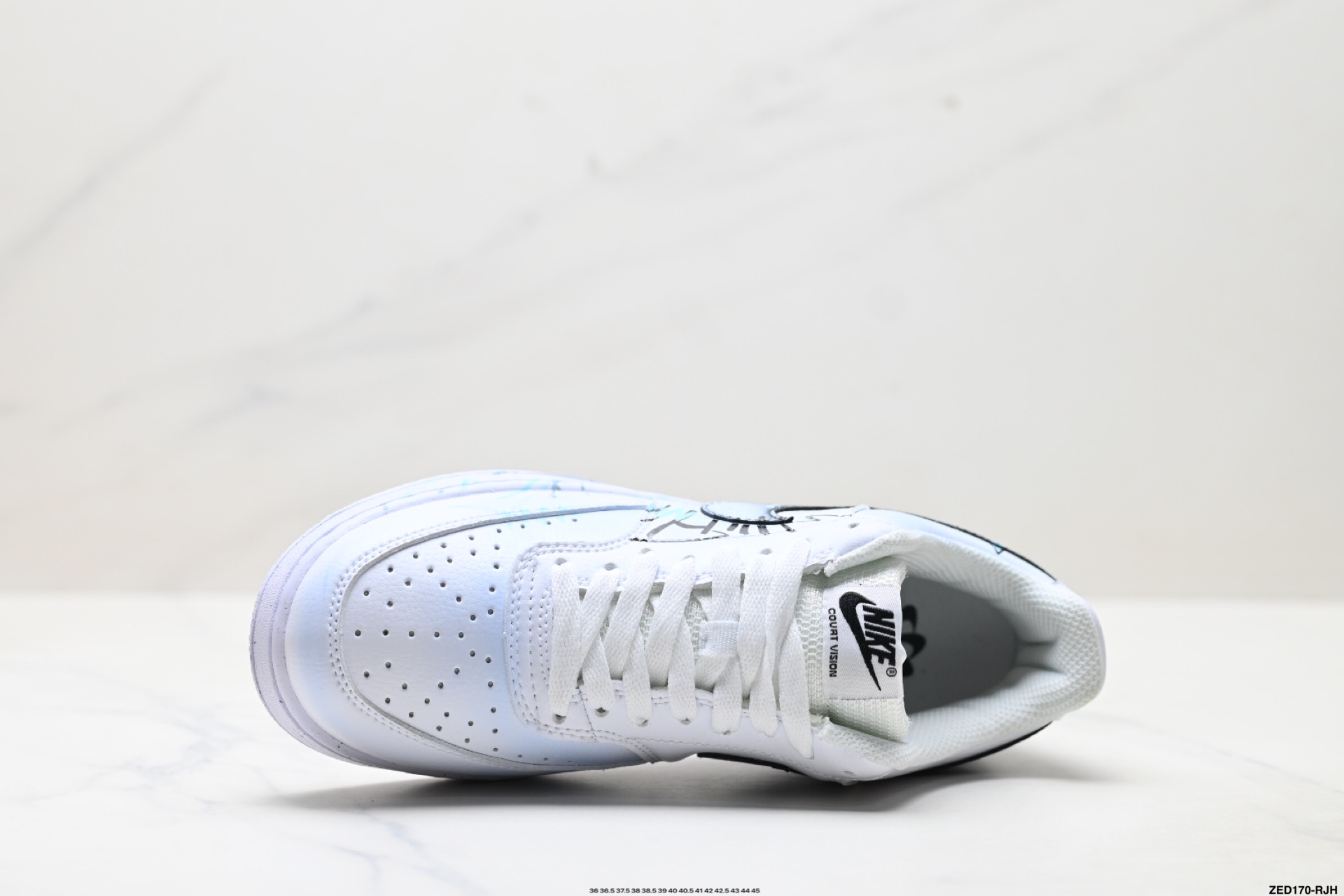 NIKE COURT VISION LO ‘DIY’定制 低帮百搭 透气休闲运动板鞋 DH3158-101