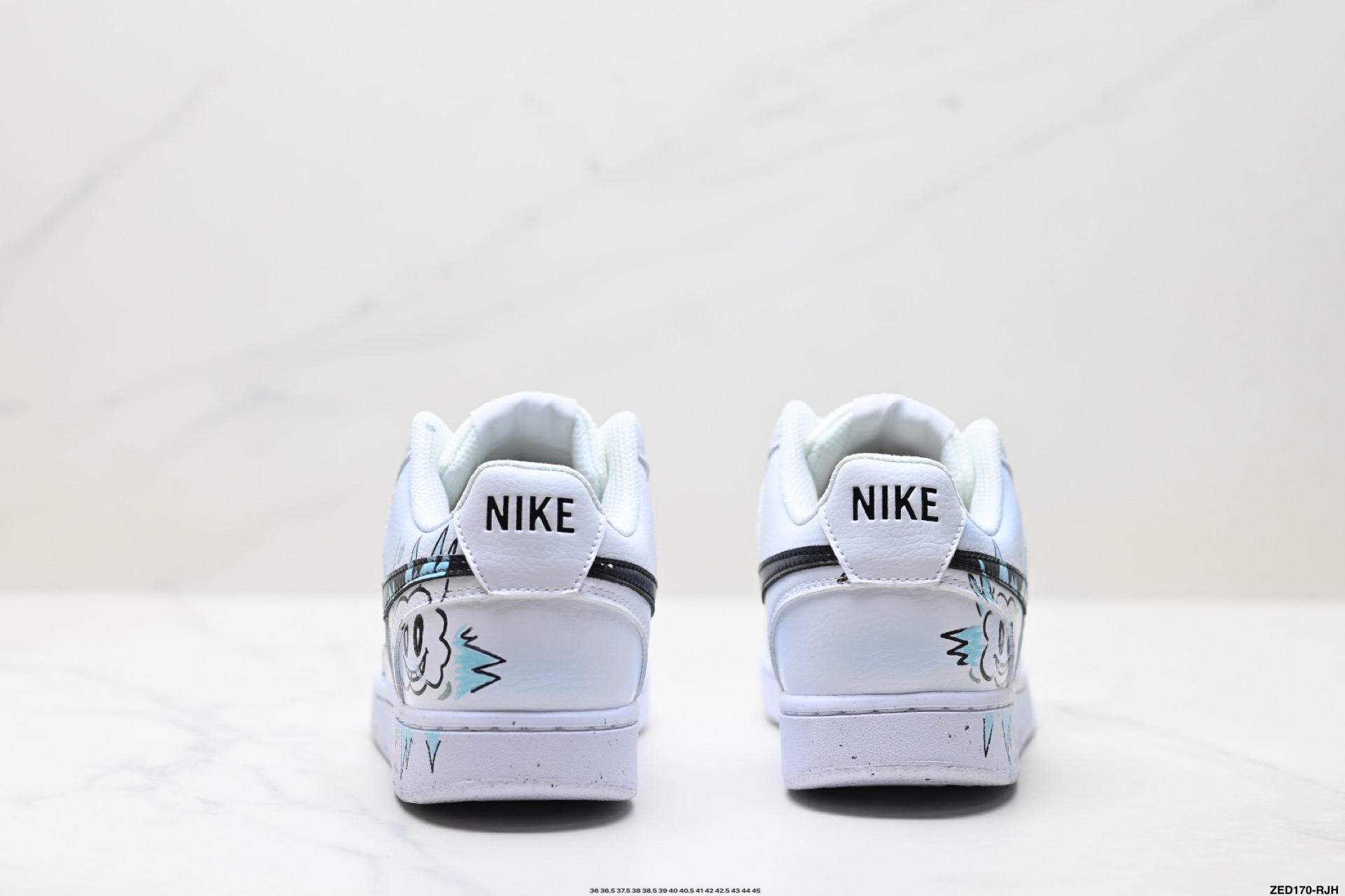 NIKE COURT VISION LO ‘DIY’定制 低帮百搭 透气休闲运动板鞋 DH3158-101