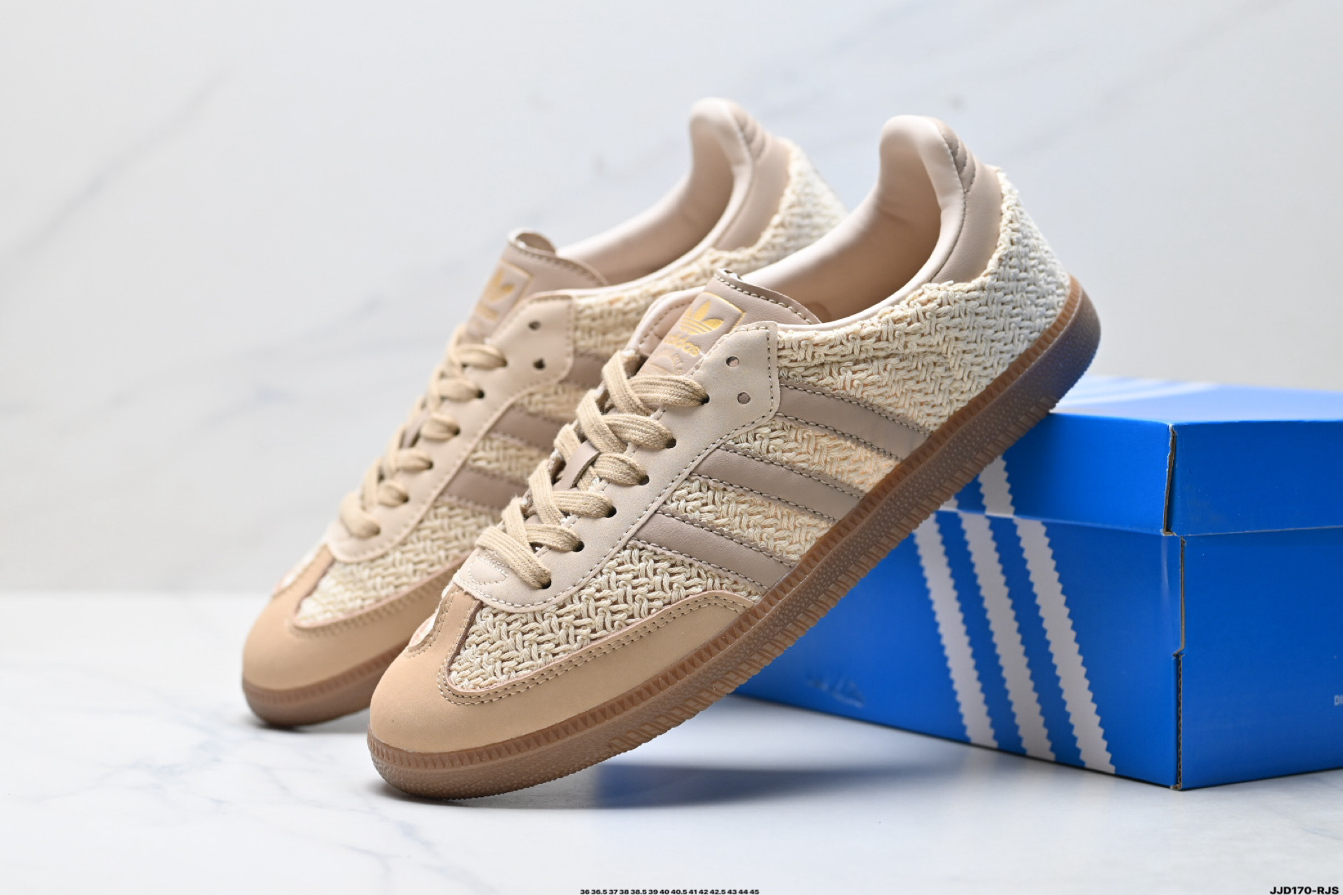 Adidas Originals Sambae 桑巴舞系列阿迪达斯 三叶草 绅士德训足球风百搭低帮休闲运动板鞋 JR9446