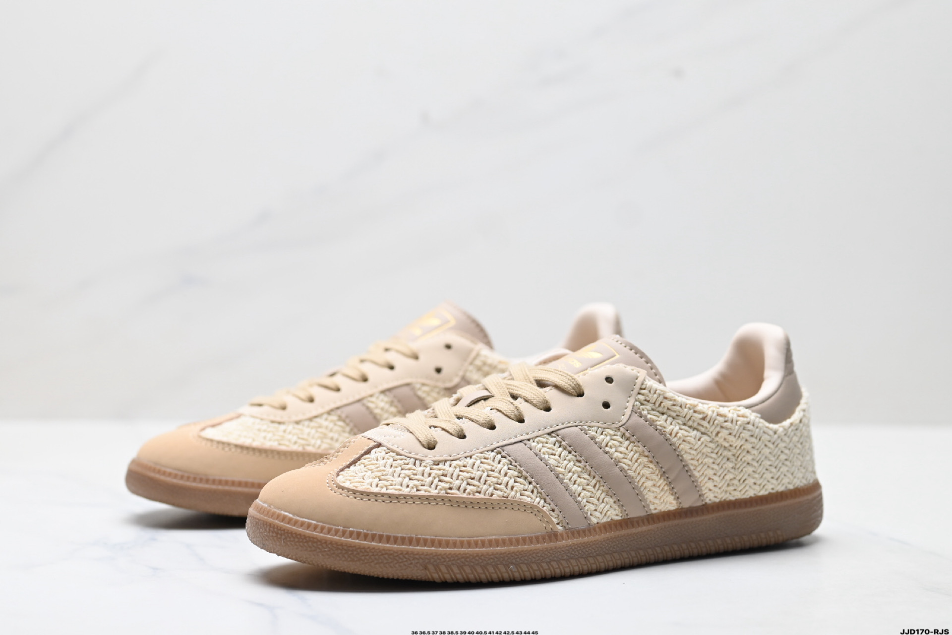 Adidas Originals Sambae 桑巴舞系列阿迪达斯 三叶草 绅士德训足球风百搭低帮休闲运动板鞋 JR9446