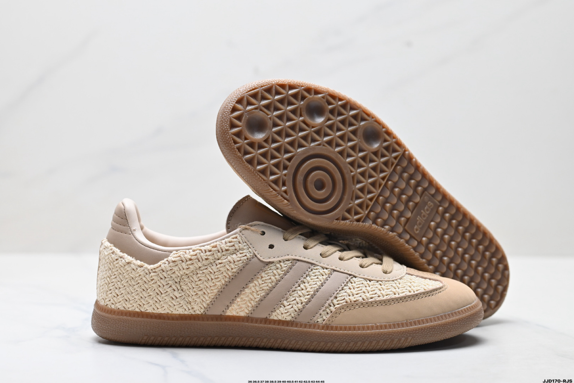 Adidas Originals Sambae 桑巴舞系列阿迪达斯 三叶草 绅士德训足球风百搭低帮休闲运动板鞋 JR9446