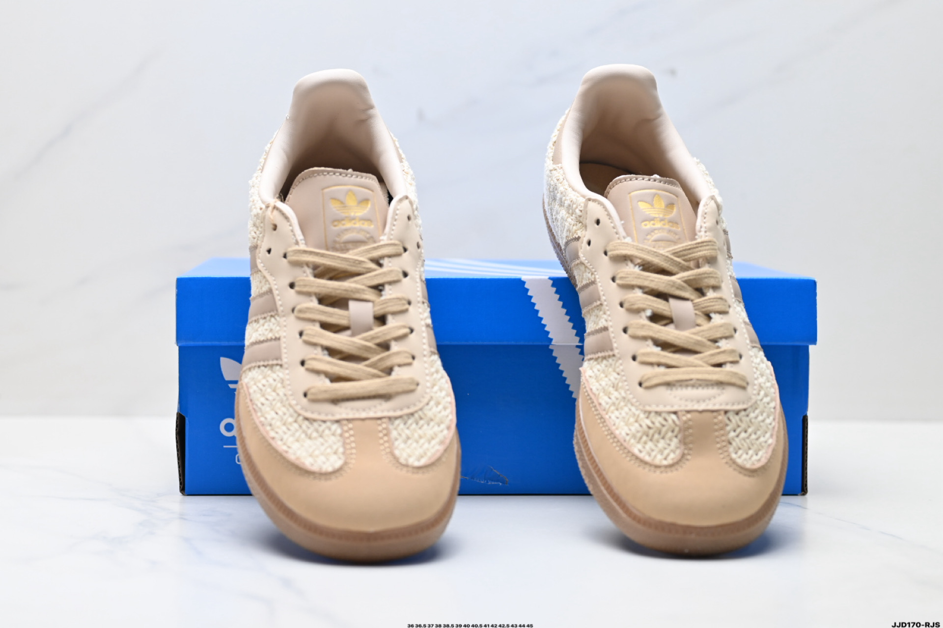 Adidas Originals Sambae 桑巴舞系列阿迪达斯 三叶草 绅士德训足球风百搭低帮休闲运动板鞋 JR9446