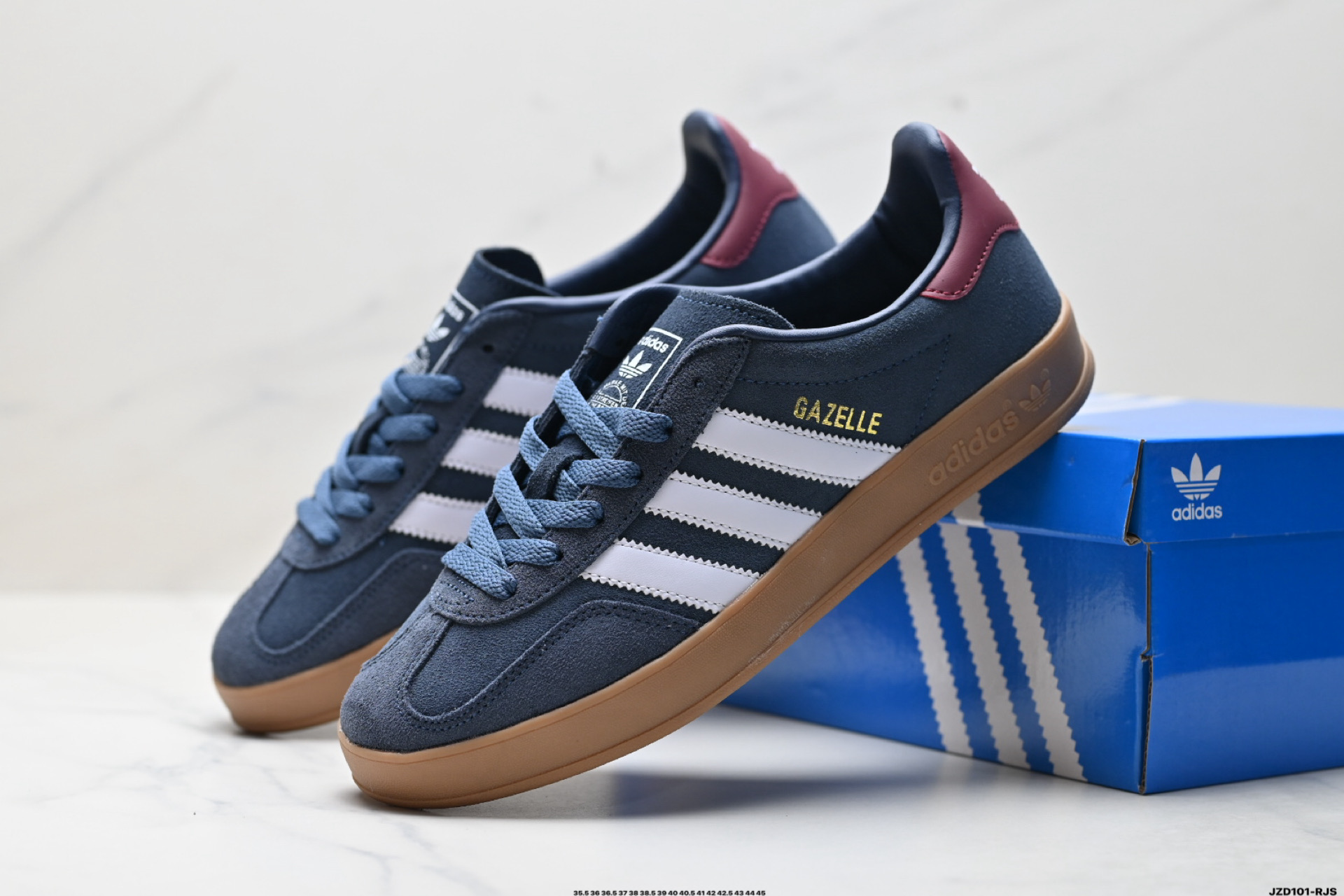 Adidas Originals Gazelle INdoor 三叶草休闲防滑耐磨低帮板鞋 JI3526