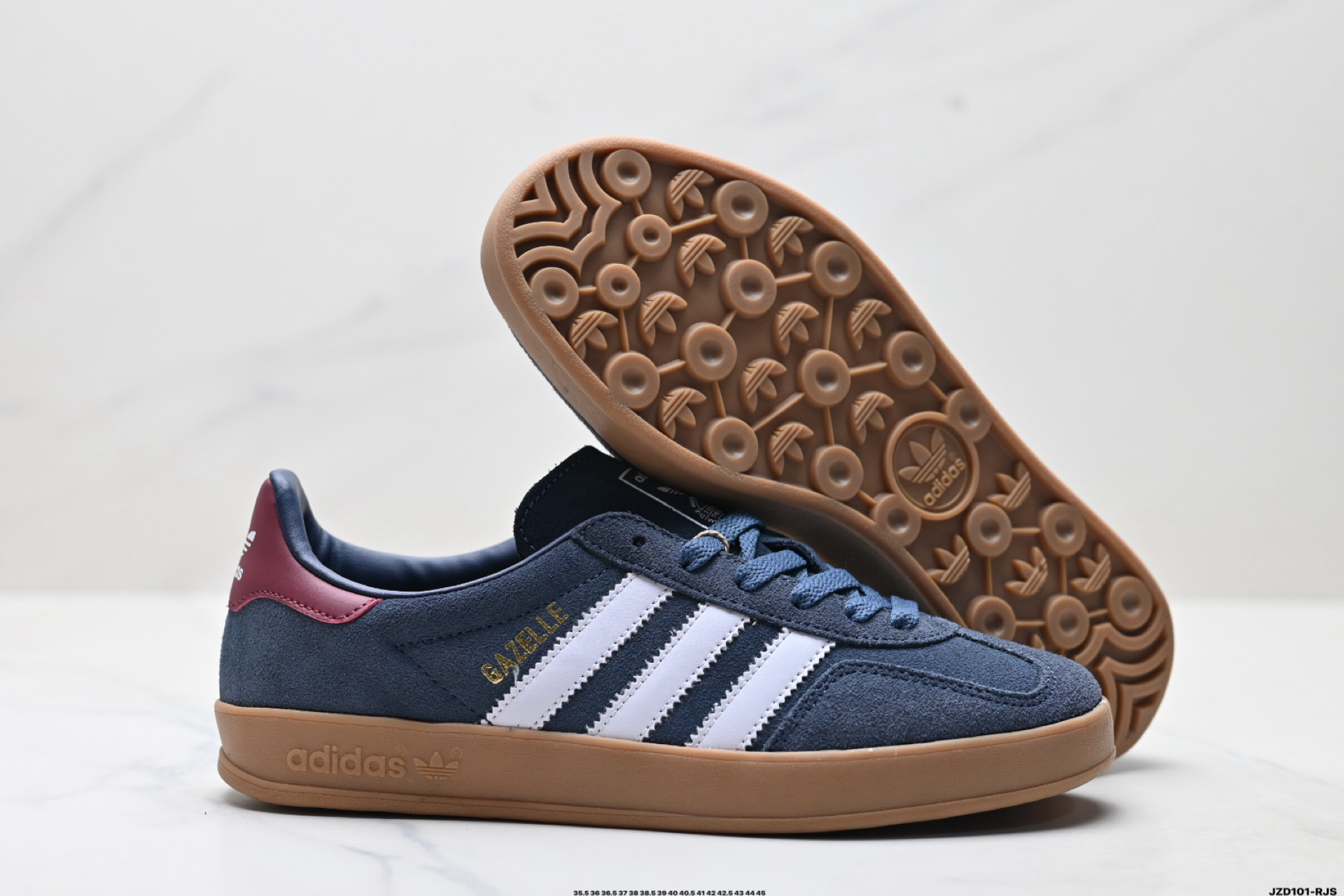 Adidas Originals Gazelle INdoor 三叶草休闲防滑耐磨低帮板鞋 JI3526