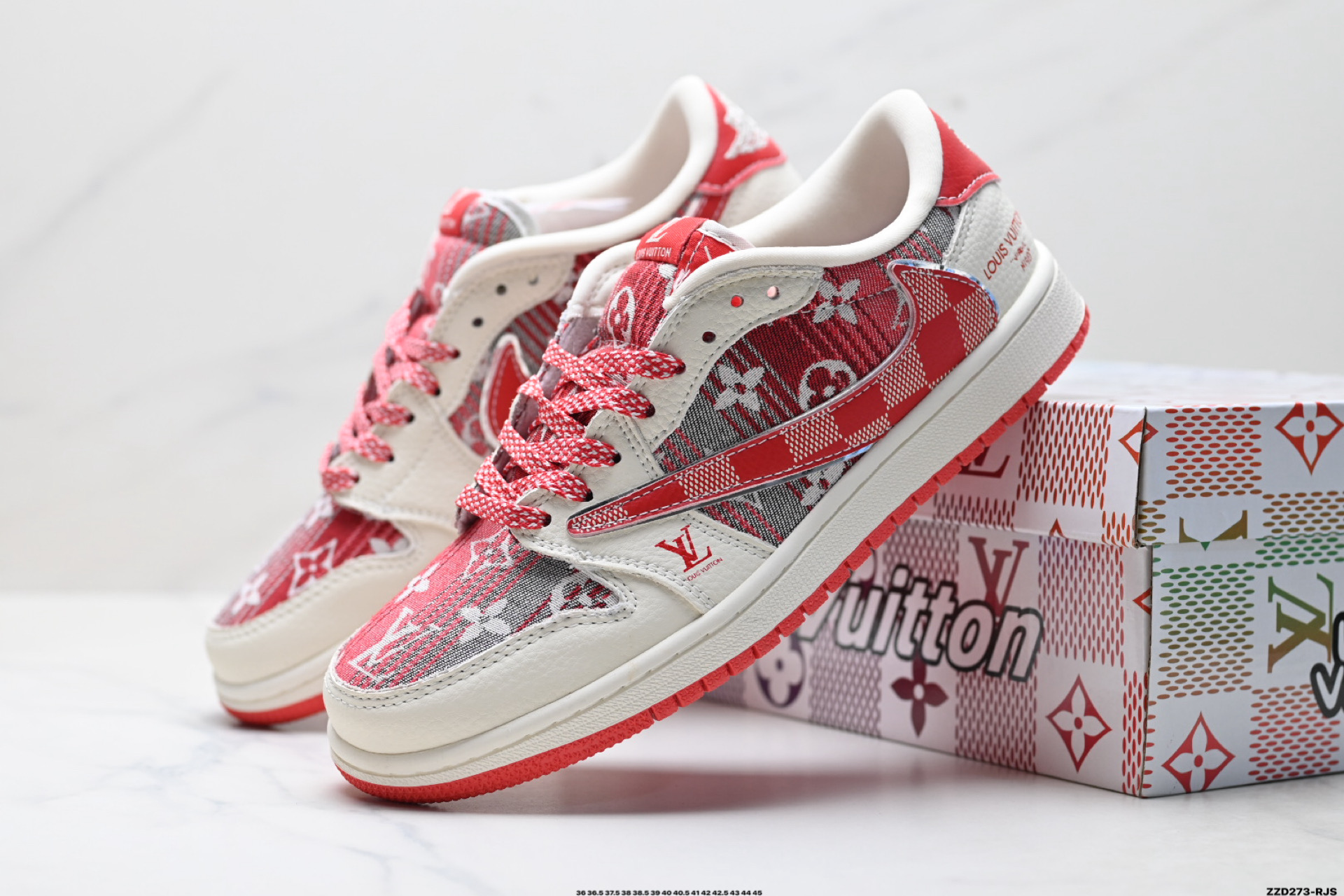 Nike Air Jordan 1 x Travis Scott AJ1倒勾 乔一倒钩 ‘DIY’定制 耐克 低帮文化篮球鞋 XS2025-067