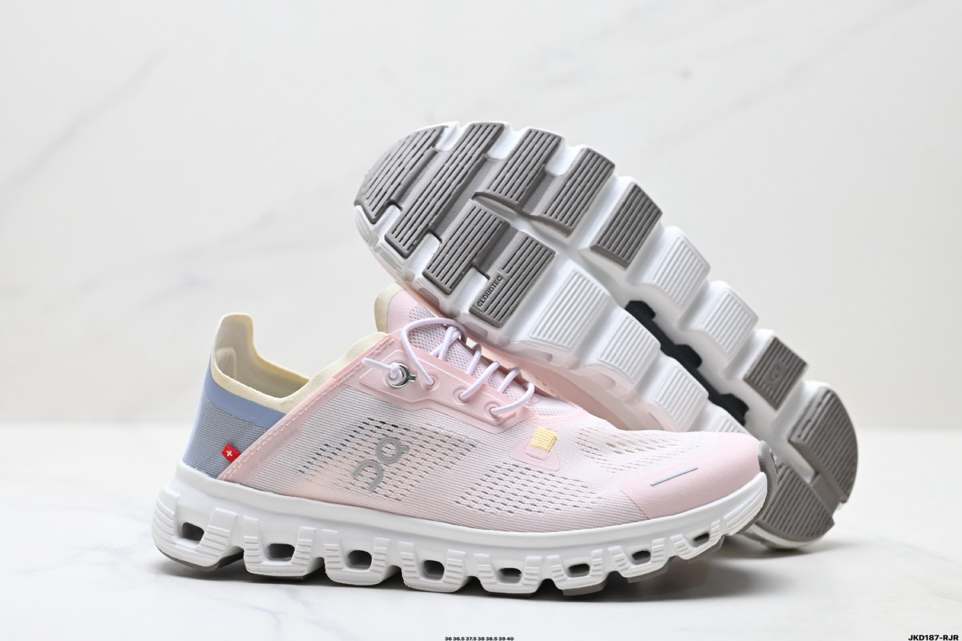 170 On昂跑 Cloud 6 Coa 轻量运动休闲鞋 轻量透气的工程网格结合环保人造麂皮