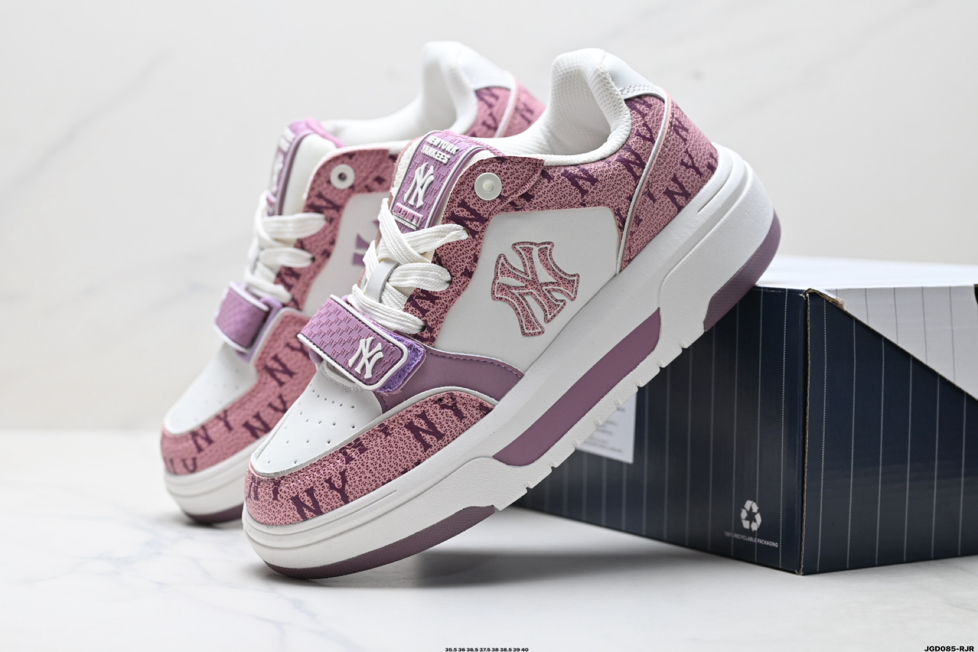 190 MLB CHUNKY LINER DENIM 潮流百搭 厚底增高休闲鞋 防滑耐磨 低帮 老爹鞋 3ASXP55N