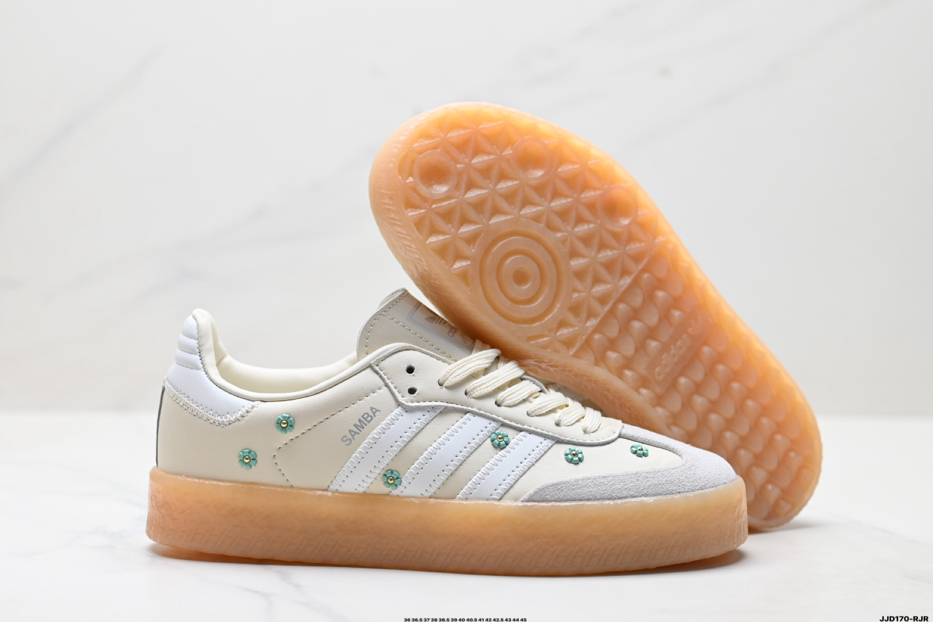 Adidas Originals Samba XLG 桑巴舞系列阿迪达斯 三叶草 绅士德训足球风百搭低帮休闲运动板鞋 JS3953