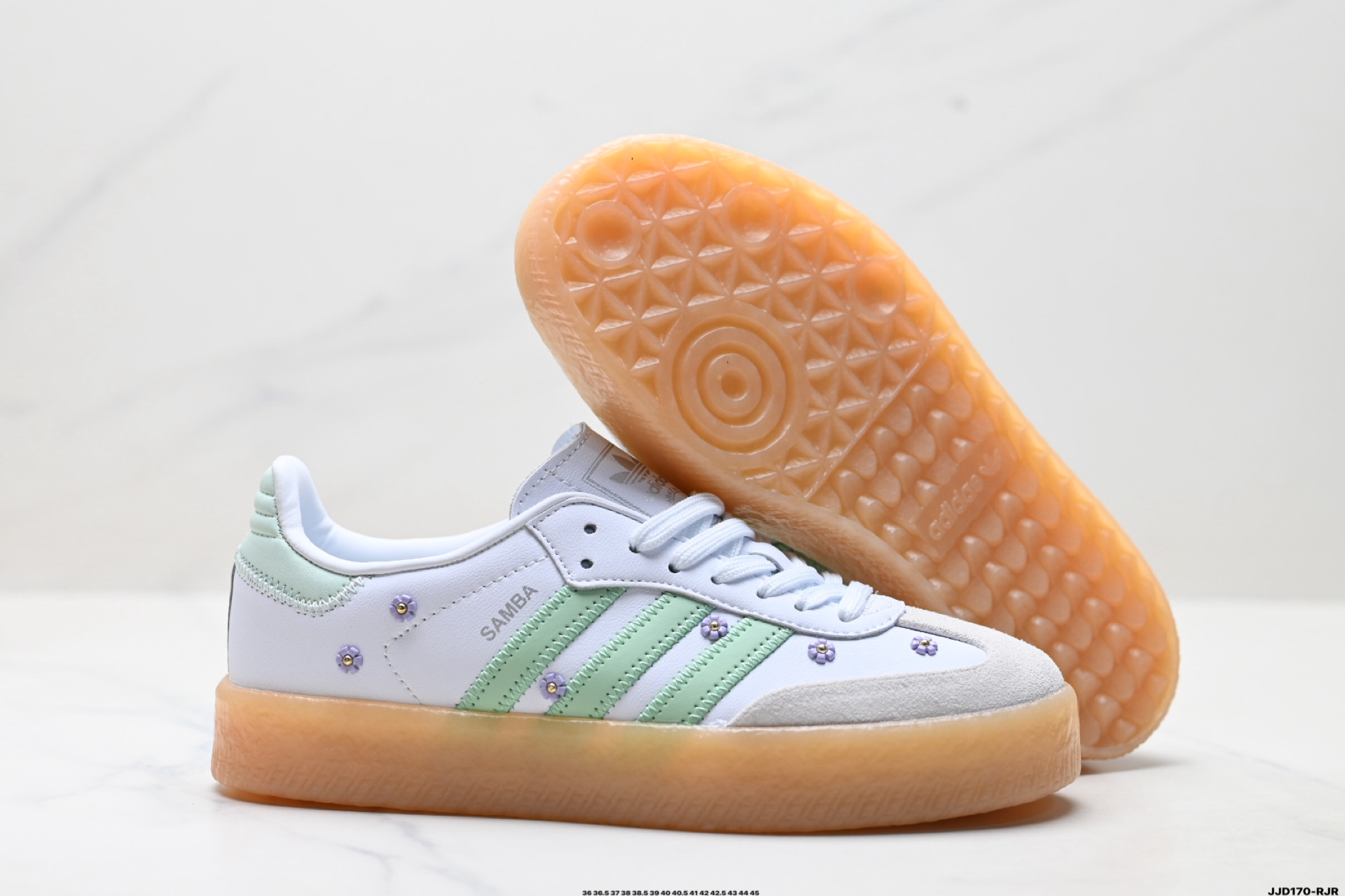 Adidas Originals Samba XLG 桑巴舞系列阿迪达斯 三叶草 绅士德训足球风百搭低帮休闲运动板鞋 JS3953