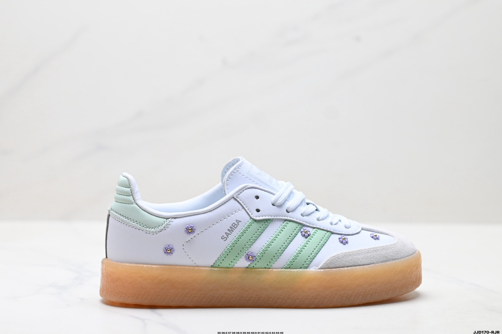 Adidas Originals Samba XLG 桑巴舞系列阿迪达斯 三叶草 绅士德训足球风百搭低帮休闲运动板鞋 JS3953