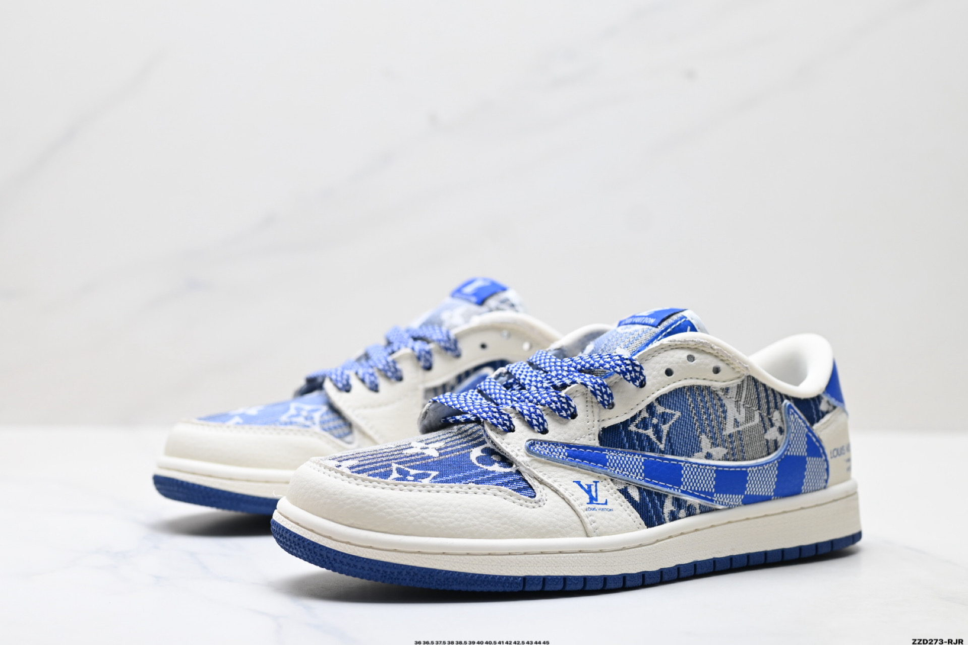 Nike Air Jordan 1 x Travis Scott AJ1倒勾 乔一倒钩 ‘DIY’定制 耐克 低帮文化篮球鞋 XS2025-075