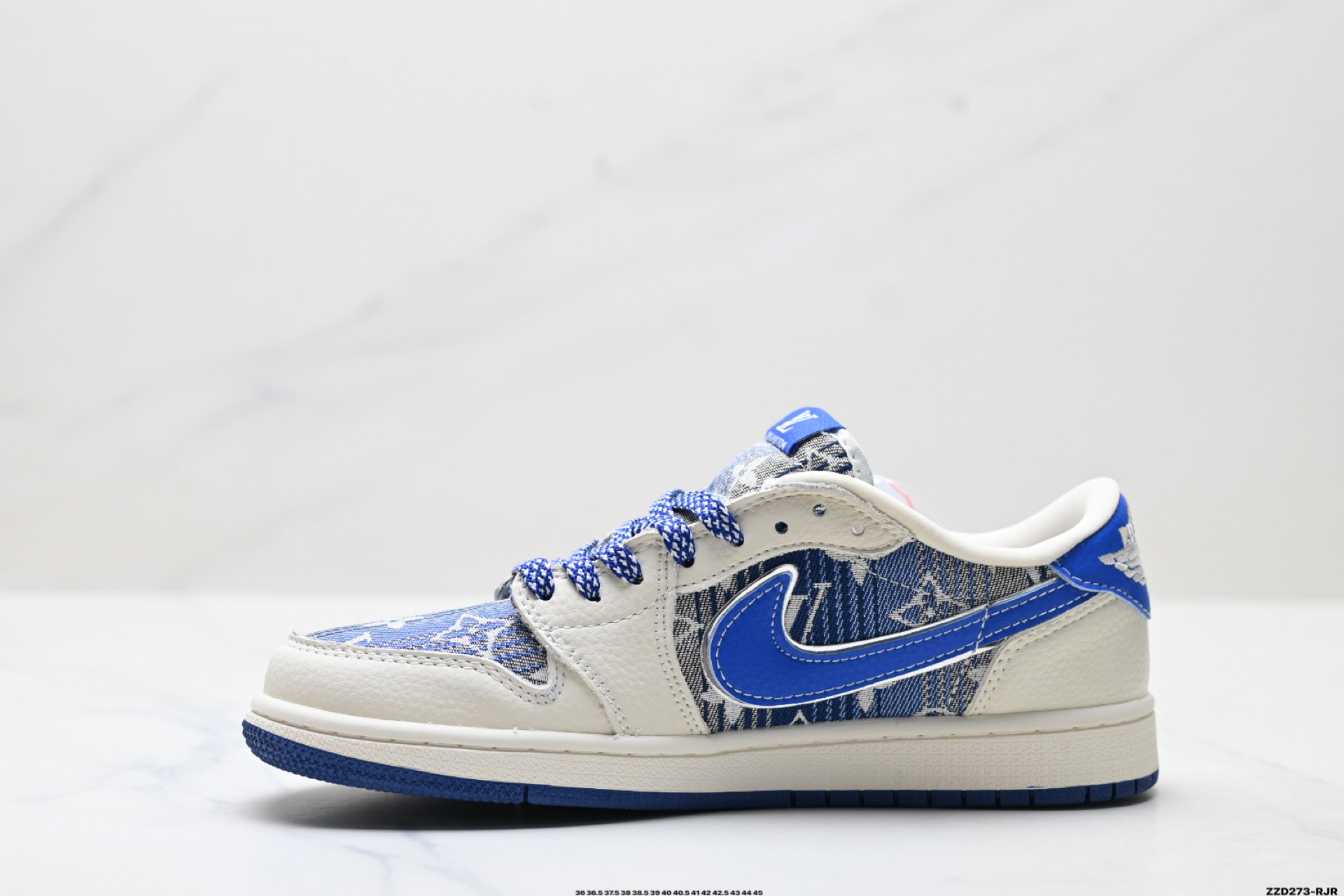 Nike Air Jordan 1 x Travis Scott AJ1倒勾 乔一倒钩 ‘DIY’定制 耐克 低帮文化篮球鞋 XS2025-075