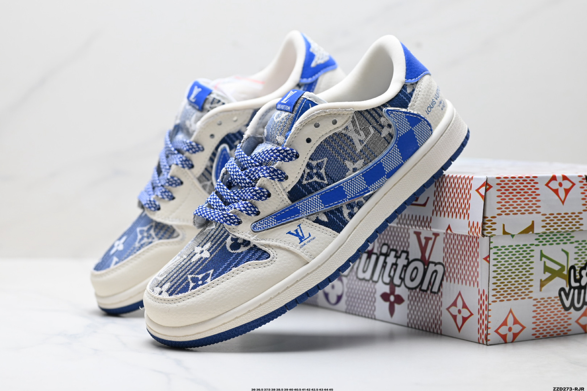 Nike Air Jordan 1 x Travis Scott AJ1倒勾 乔一倒钩 ‘DIY’定制 耐克 低帮文化篮球鞋 XS2025-075