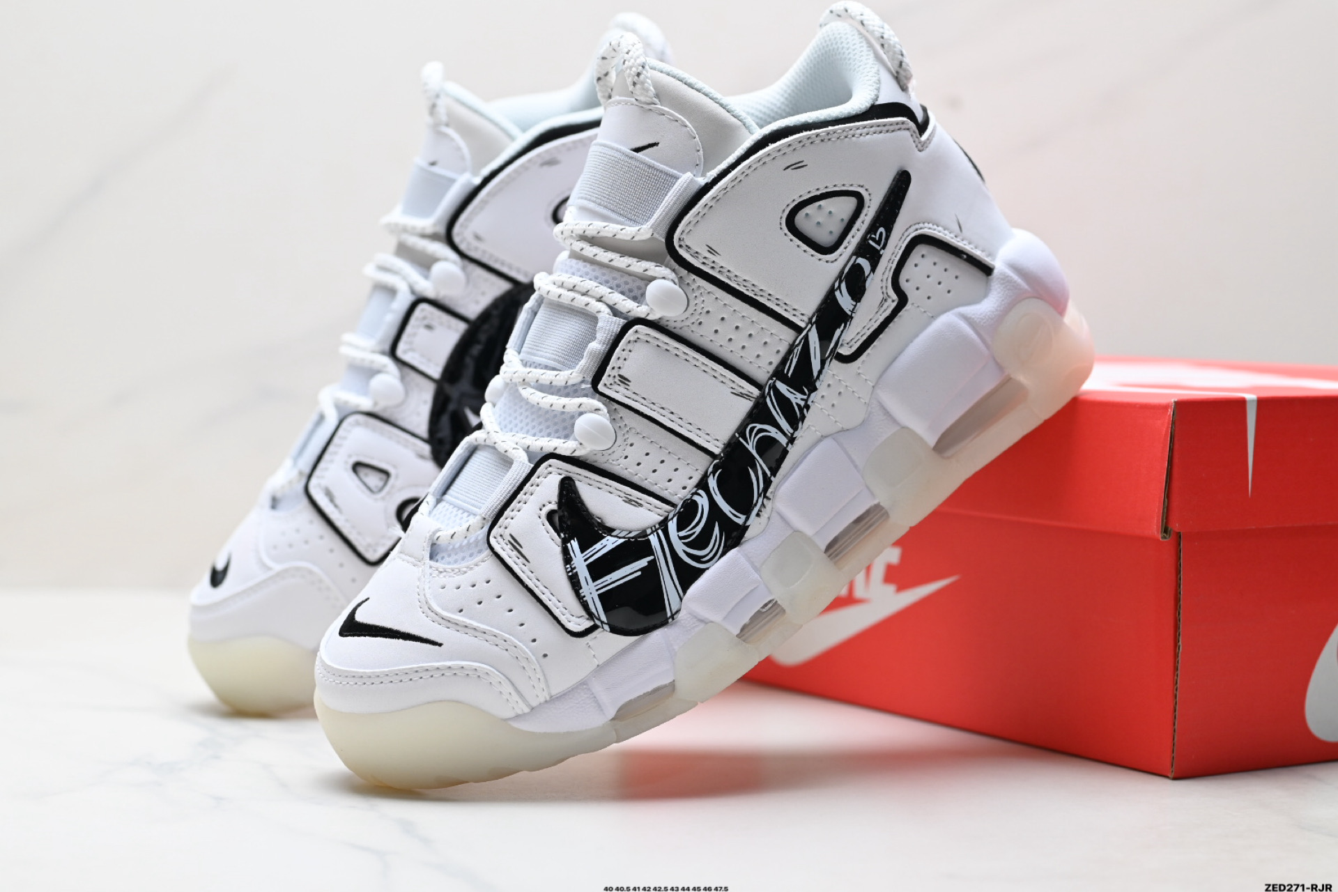 270 Nike Air More Uptempo GS Barely Green 耐克皮蓬初代系列经典高街百搭休闲运动文化篮球鞋 DQ5014-100