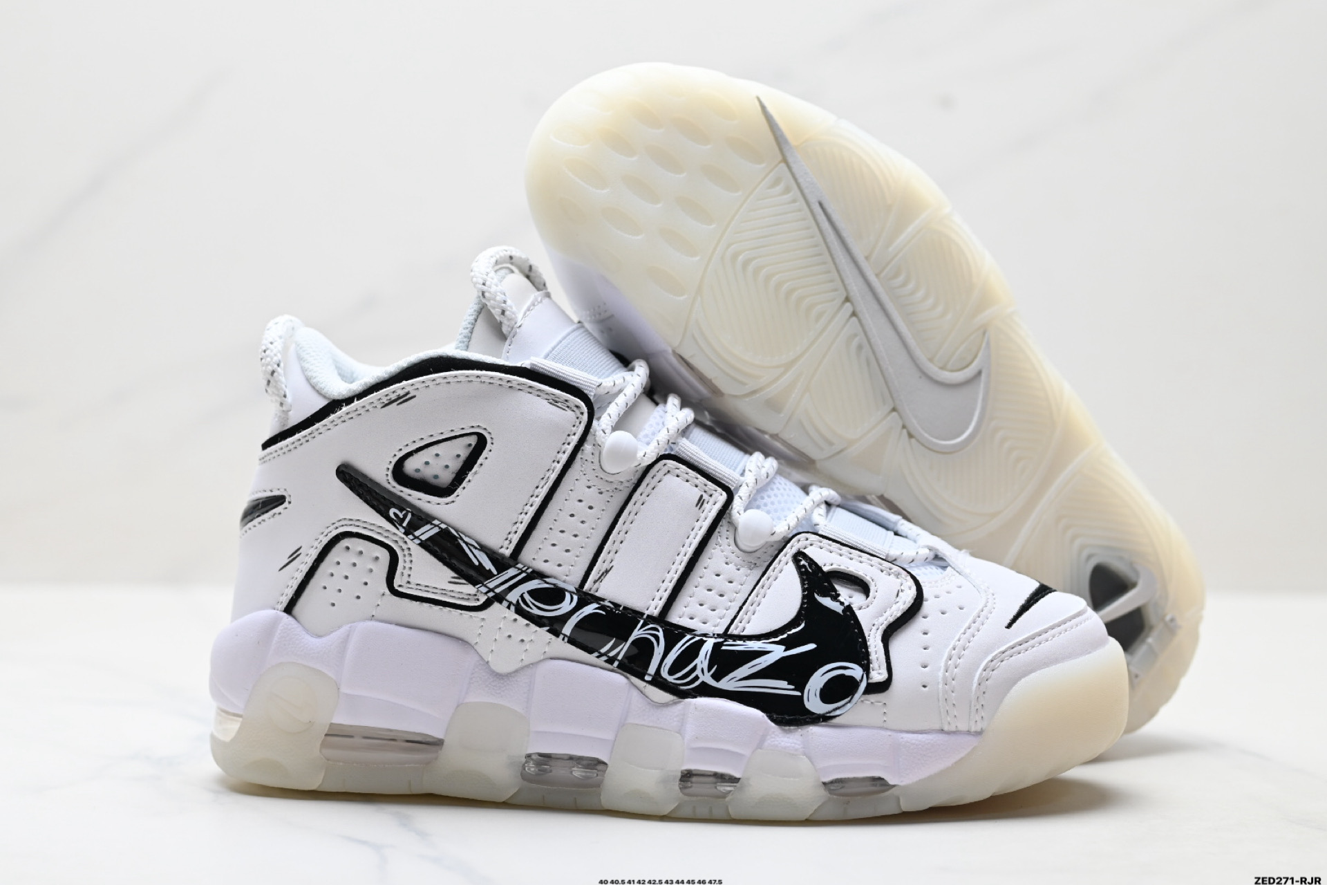 270 Nike Air More Uptempo GS Barely Green 耐克皮蓬初代系列经典高街百搭休闲运动文化篮球鞋 DQ5014-100