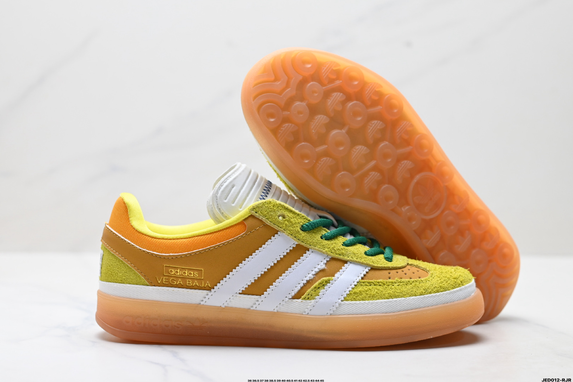 Bad Bunny x Adidas Originals Gazelle INdoor 三叶草休闲防滑耐磨低帮板鞋 JS5051