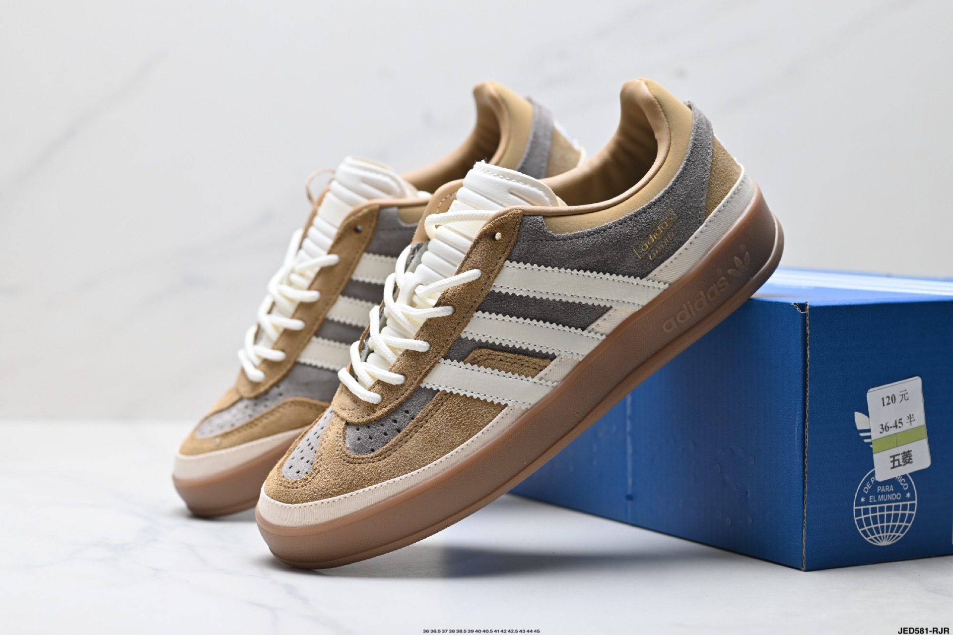 Bad Bunny x Adidas Originals Gazelle INdoor 三叶草休闲防滑耐磨低帮板鞋 JS5055