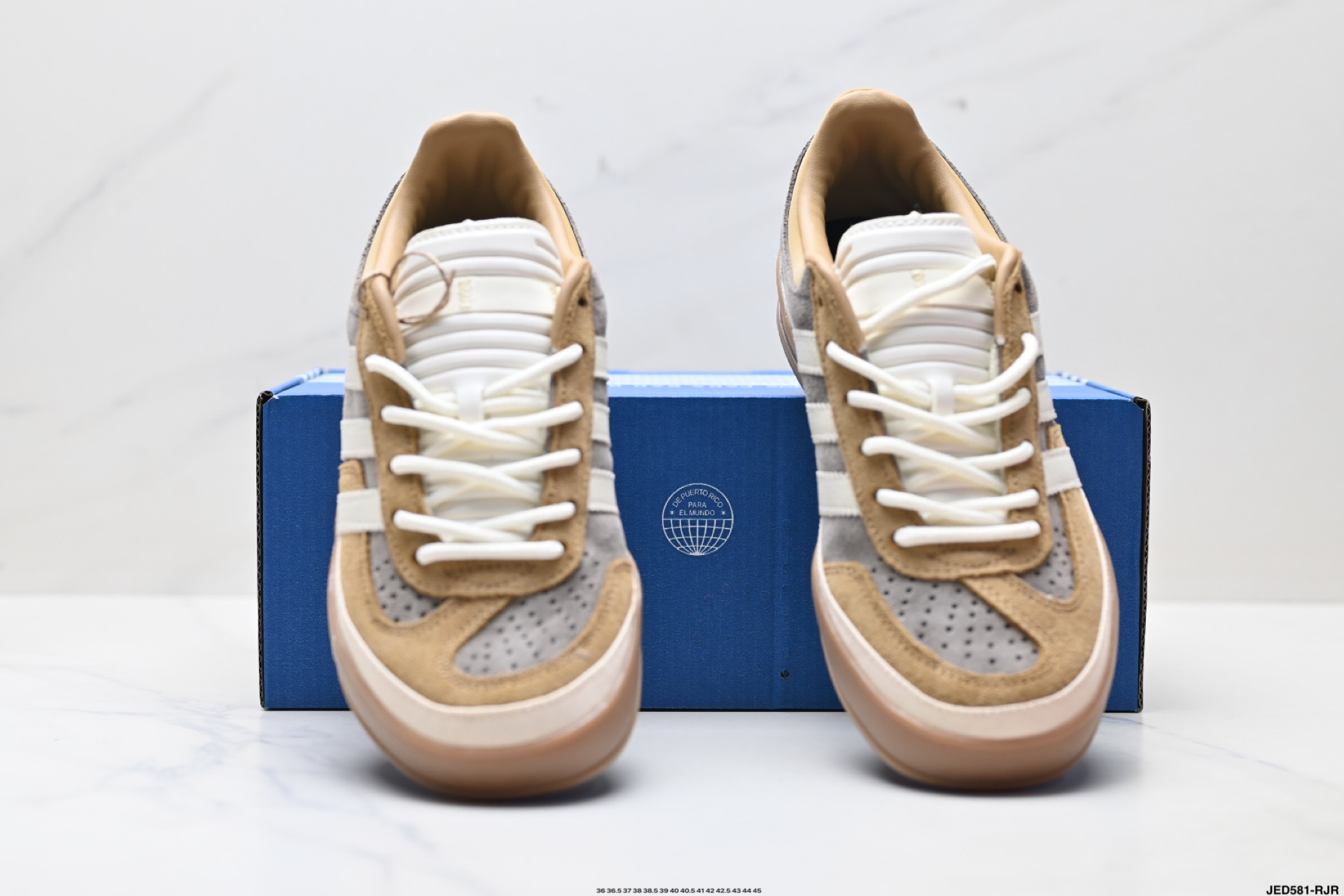 Bad Bunny x Adidas Originals Gazelle INdoor 三叶草休闲防滑耐磨低帮板鞋 JS5055