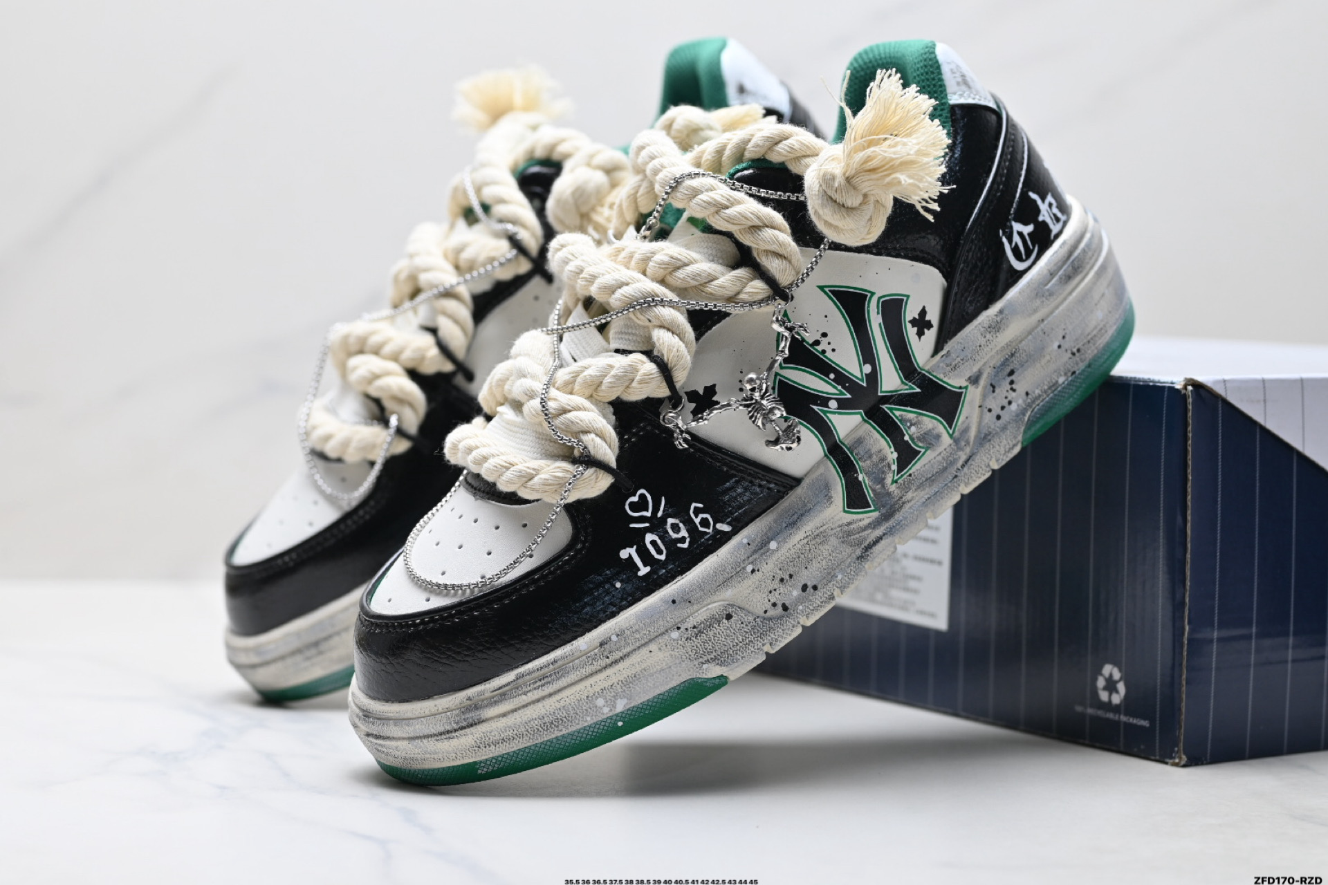 290 MLB Chunky Liner PU ‘DIY定制’ 简约时尚 百搭 包裹性保暖防滑防水减震 低帮 板鞋 3ASXCA12N