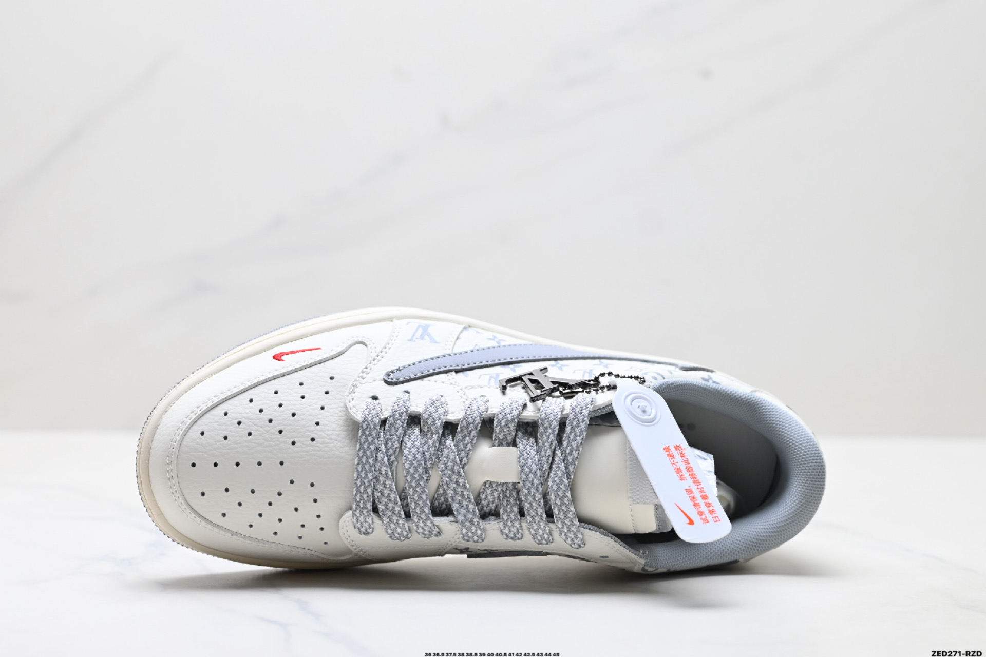 Nike Air Jordan 1 x Travis Scott AJ1倒勾 乔一倒钩 ‘DIY’定制 耐克 低帮文化篮球鞋 CS5288-502