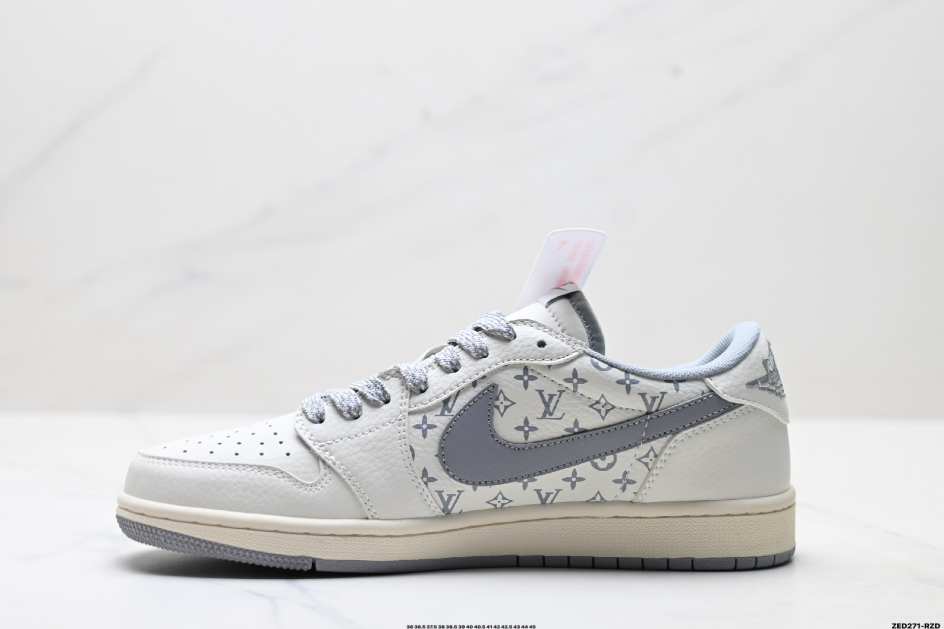 Nike Air Jordan 1 x Travis Scott AJ1倒勾 乔一倒钩 ‘DIY’定制 耐克 低帮文化篮球鞋 CS5288-502