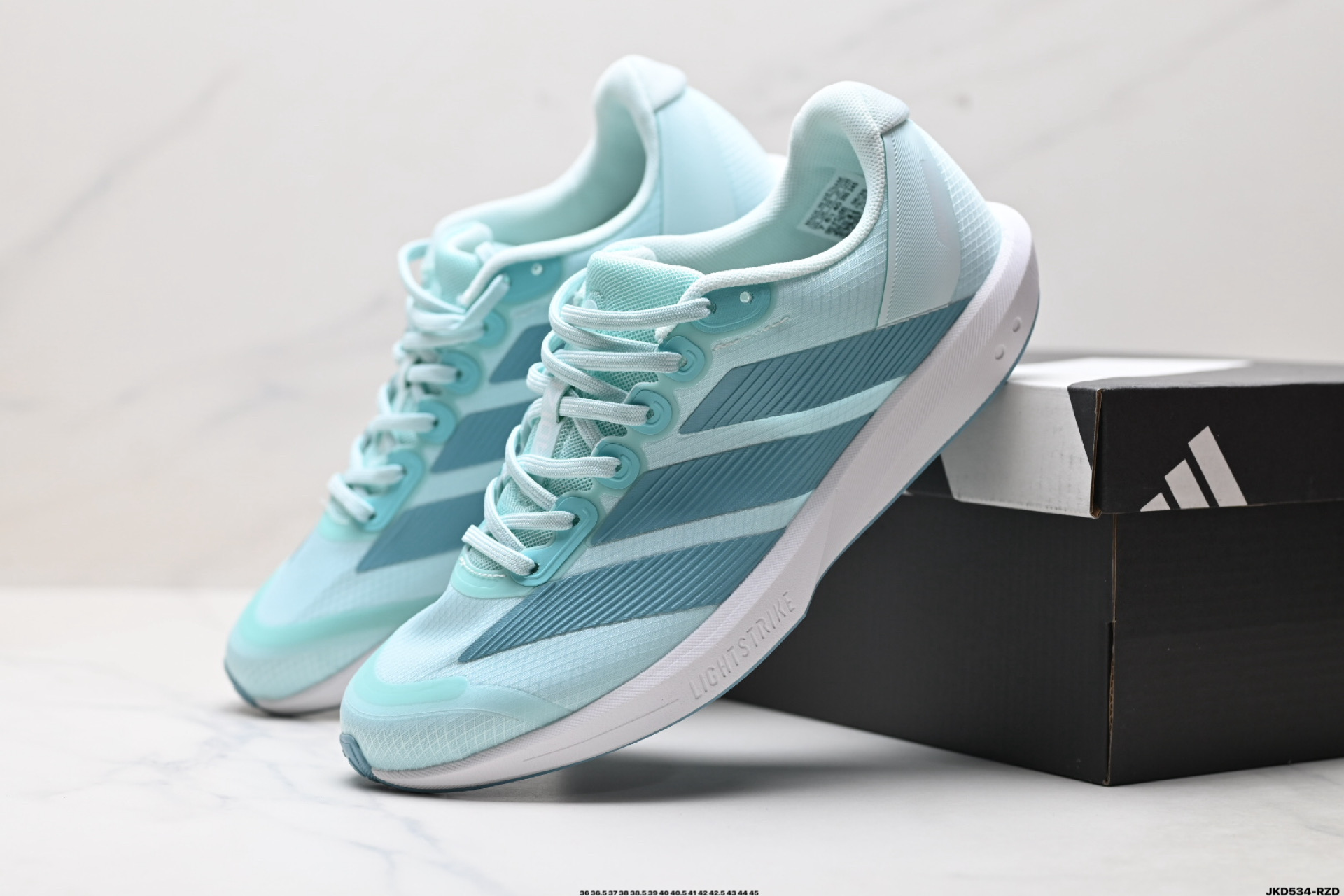 Adidas ADIZEROBK 马拉松飞线贾卡轻质透气休闲运动跑步鞋 JP6548