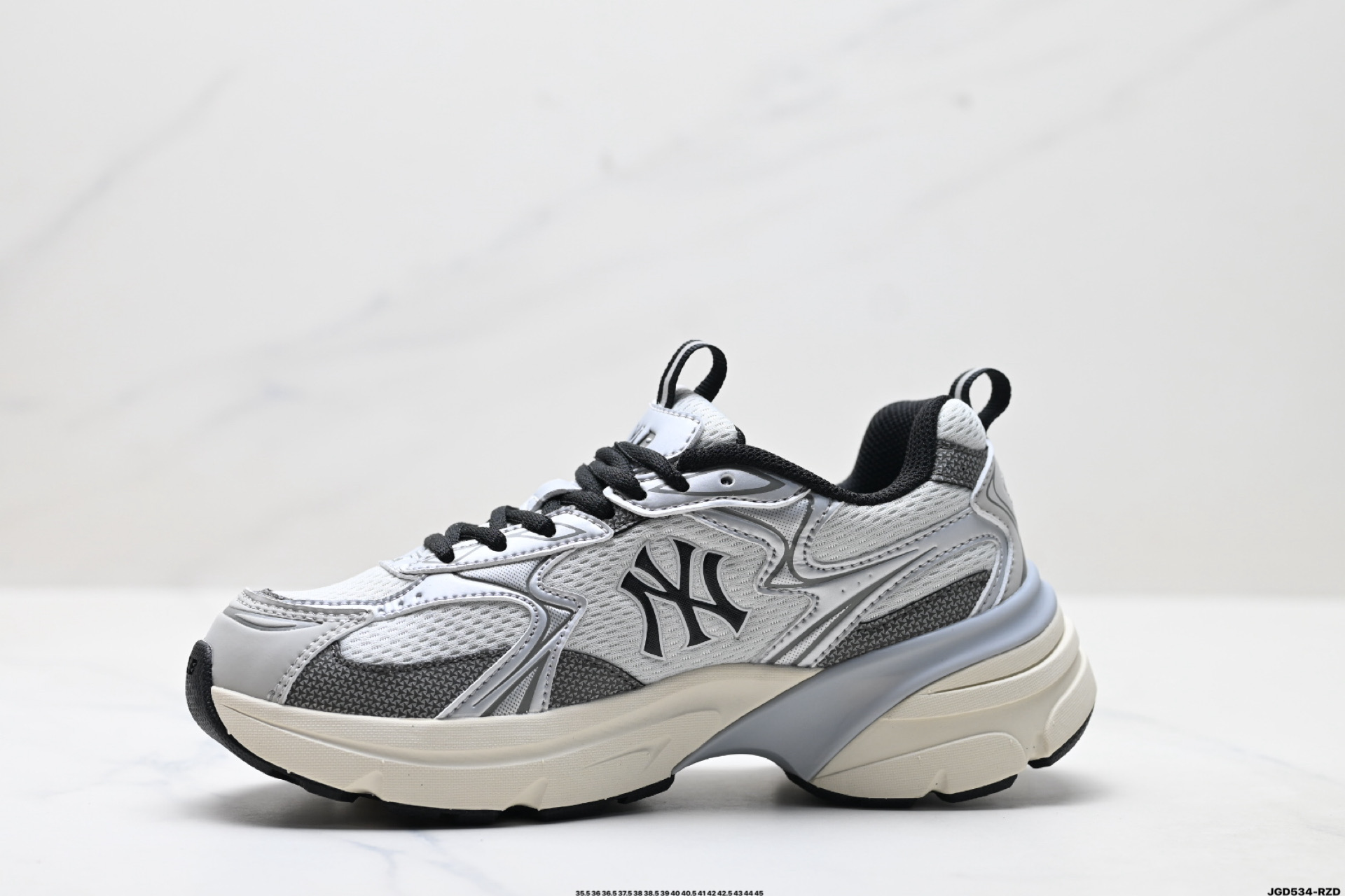 190 MLB CURVE RUNNER SPEED 百搭舒适休闲潮流厚底增高防滑耐磨 低帮 老爹鞋 3ARNC055N