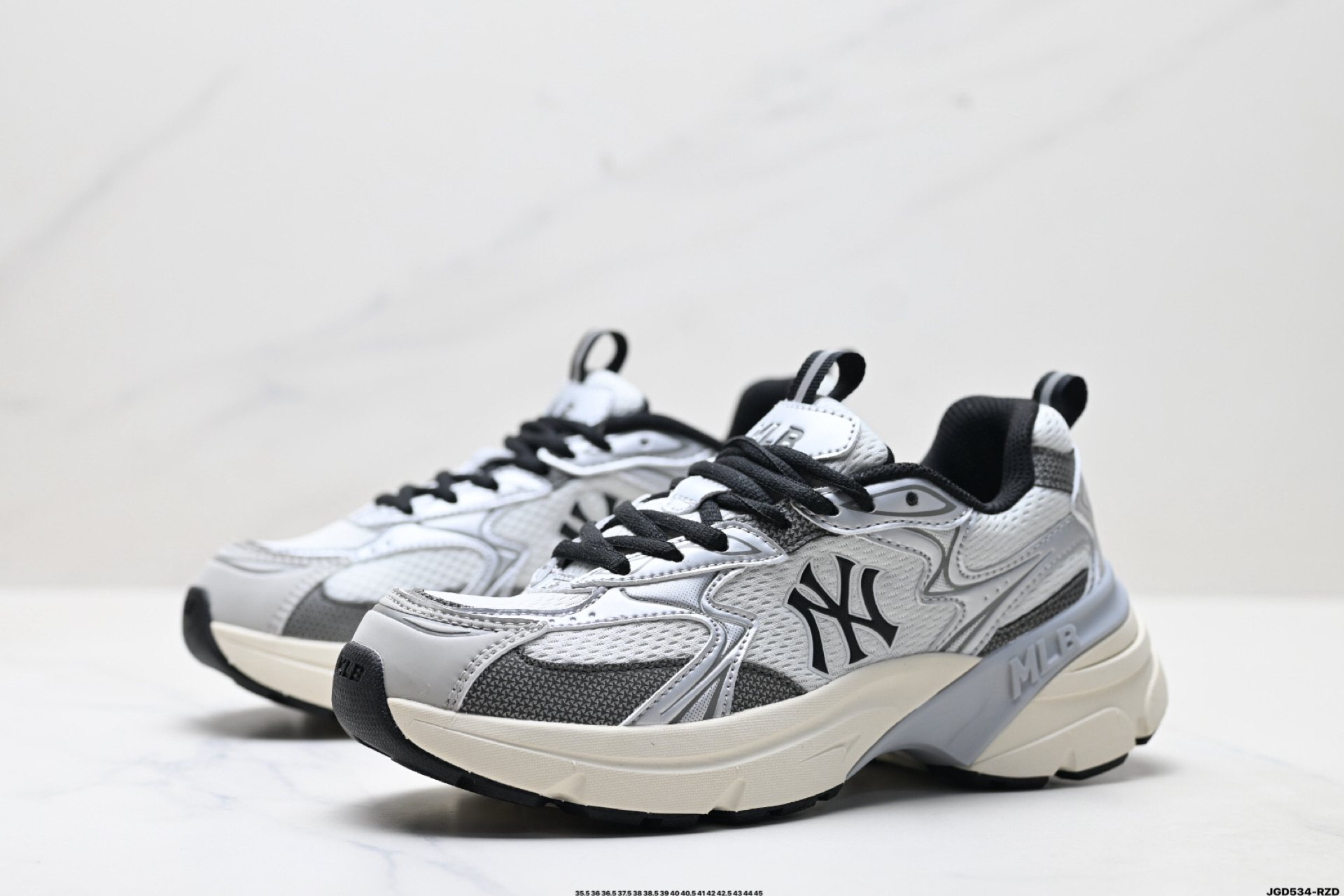 190 MLB CURVE RUNNER SPEED 百搭舒适休闲潮流厚底增高防滑耐磨 低帮 老爹鞋 3ARNC055N