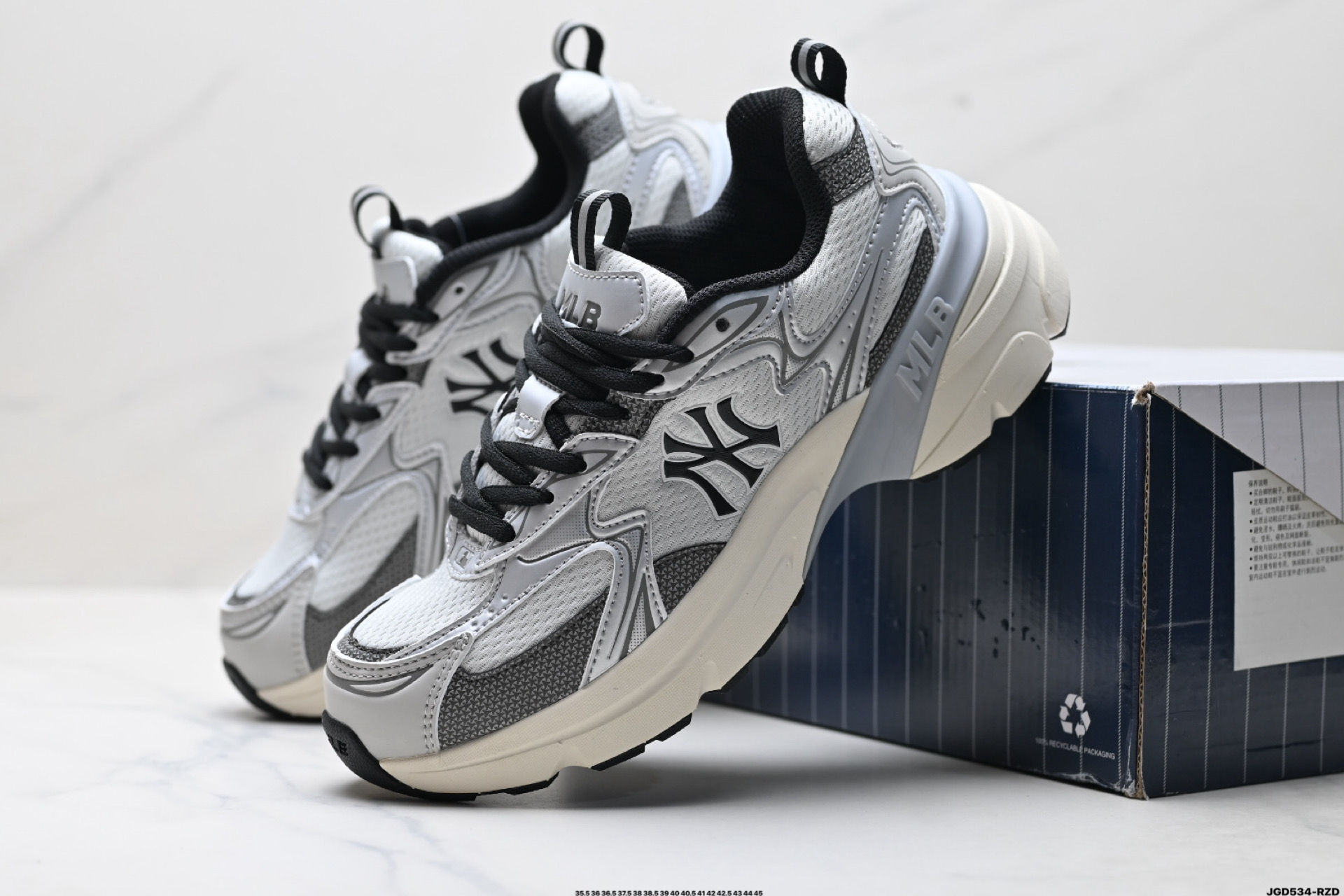 190 MLB CURVE RUNNER SPEED 百搭舒适休闲潮流厚底增高防滑耐磨 低帮 老爹鞋 3ARNC055N