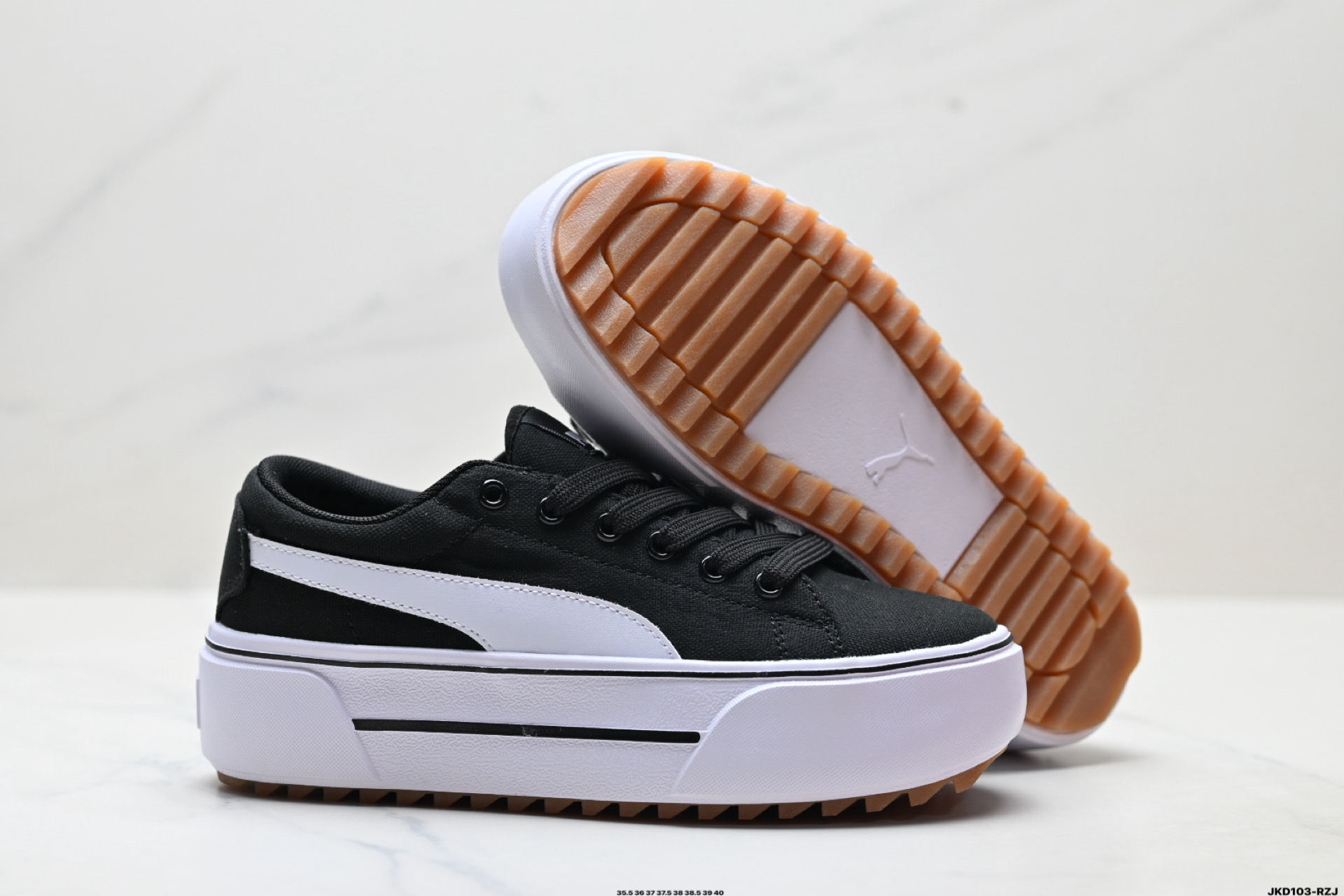 Puma Kaia Platfo 彪马 防滑耐磨低帮德训板鞋 383804-01