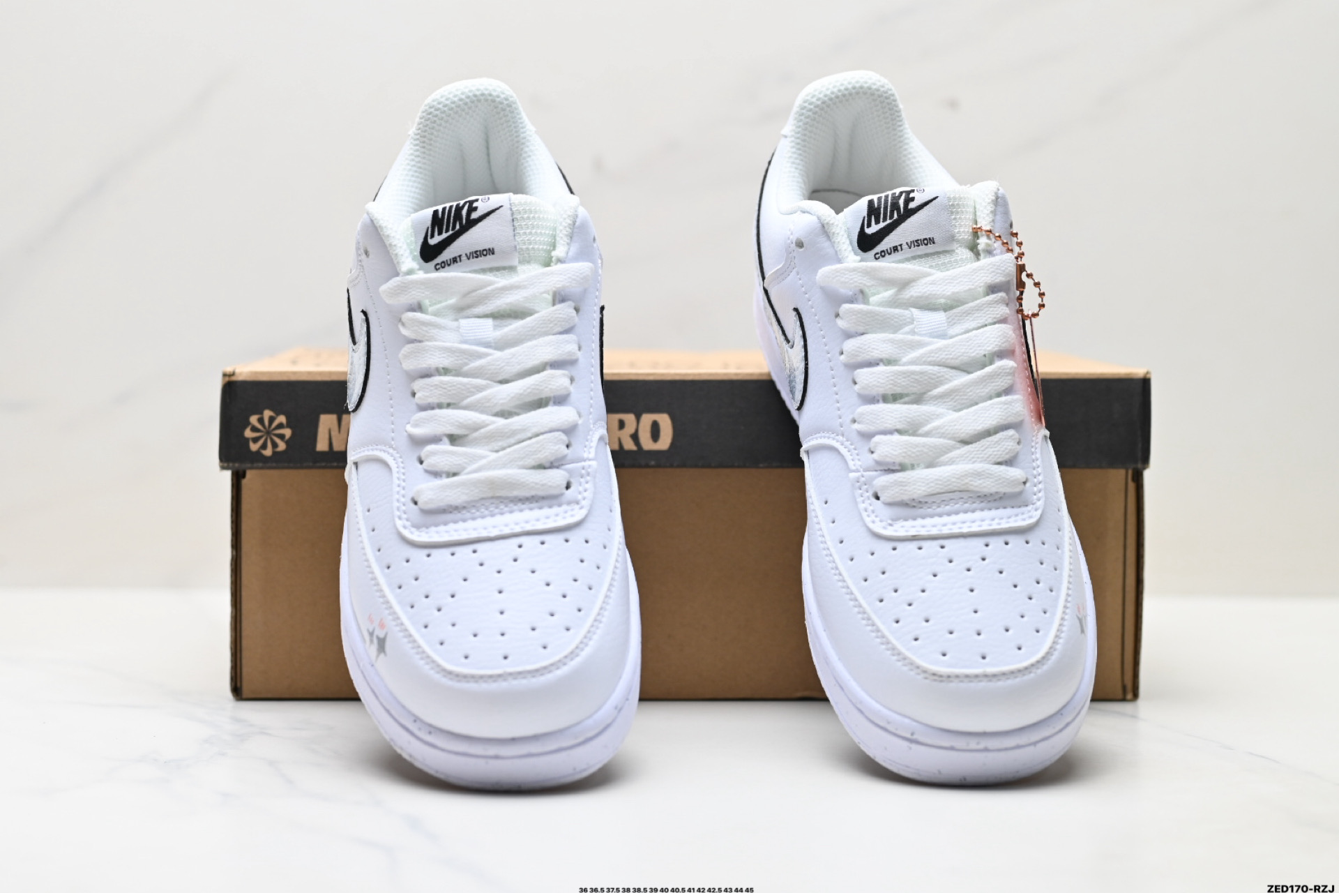 NIKE COURT VISION LO ‘DIY’定制 低帮百搭 透气休闲运动板鞋 DH3158-101