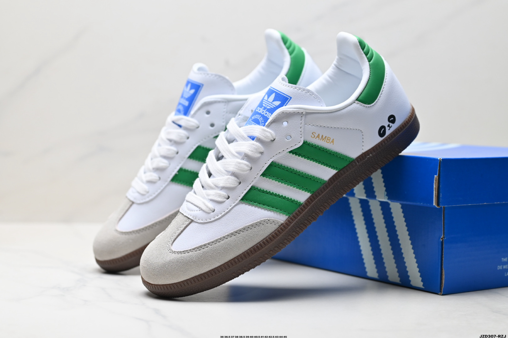 Adidas Originals Samba 桑巴舞系列 阿迪达斯 三叶草 绅士德训足球风百搭低帮休闲运动板鞋 IE4800