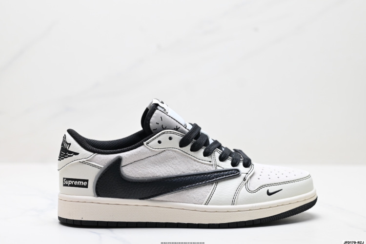 Nike Air Jordan 1 x Travis Scott 'DIY' Custom Low-Top Sneakers 1 Nike Air Jordan 1 x Travis Scott ‘DIY’ Custom Low-Top Sneakers