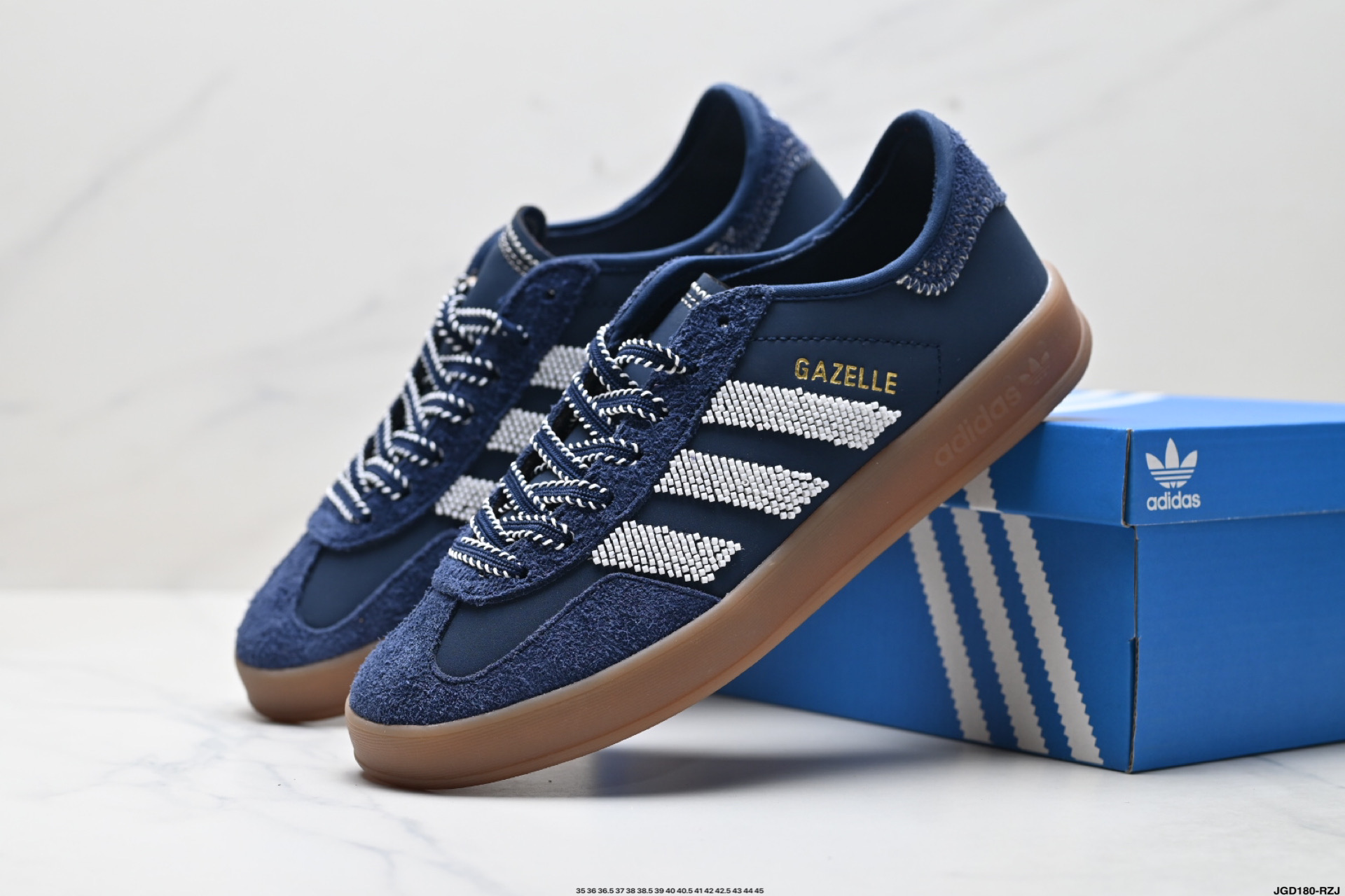 Cl x Adidas Originals Gazelle BY EC 阿迪达斯 舒适百搭 防滑耐磨 低帮 板鞋 IH3725