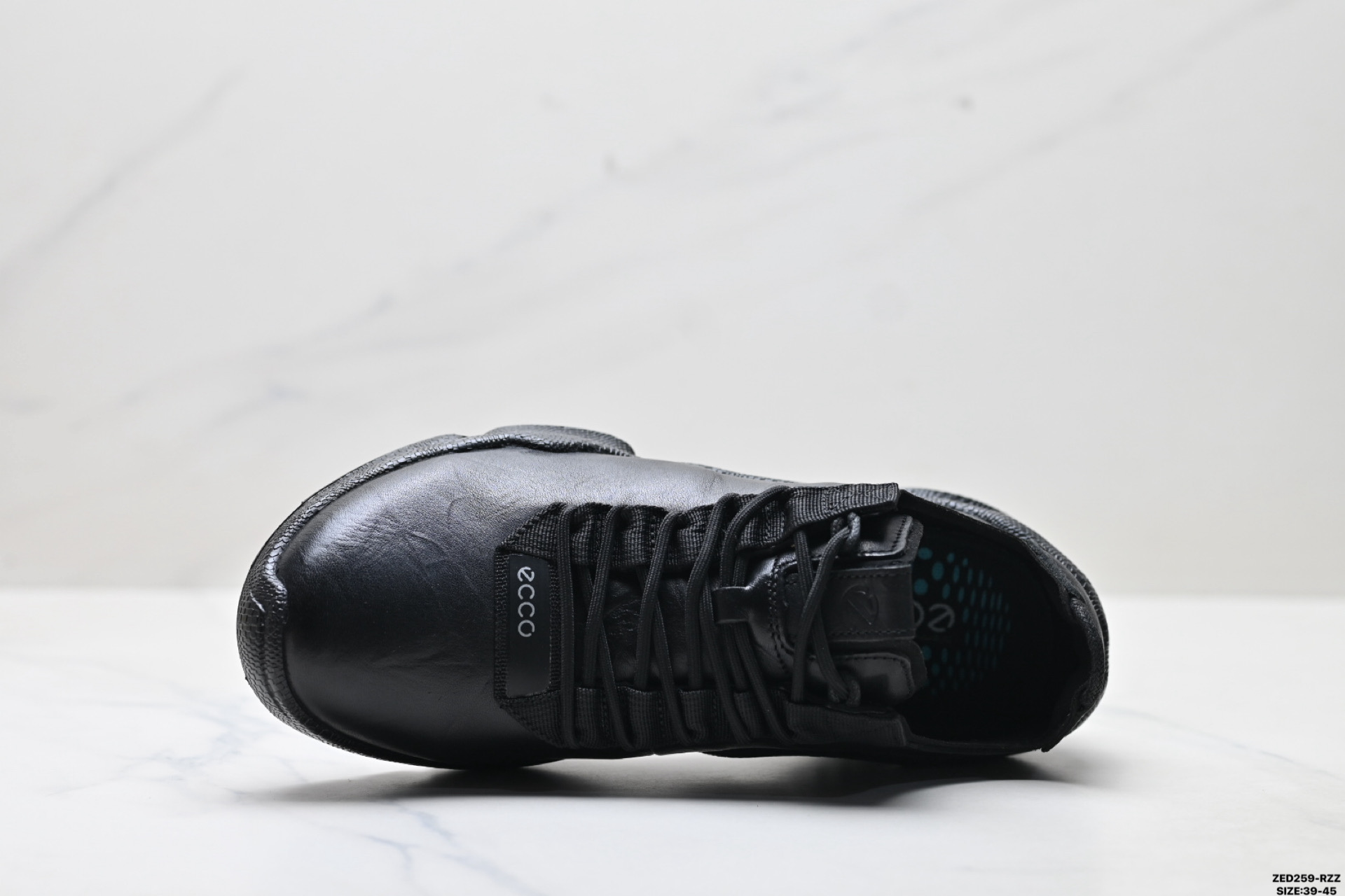 Ecco爱步 BIOM C-TRAIL系列 牛皮 圆头厚底系带 低帮 徒步鞋 822854-010