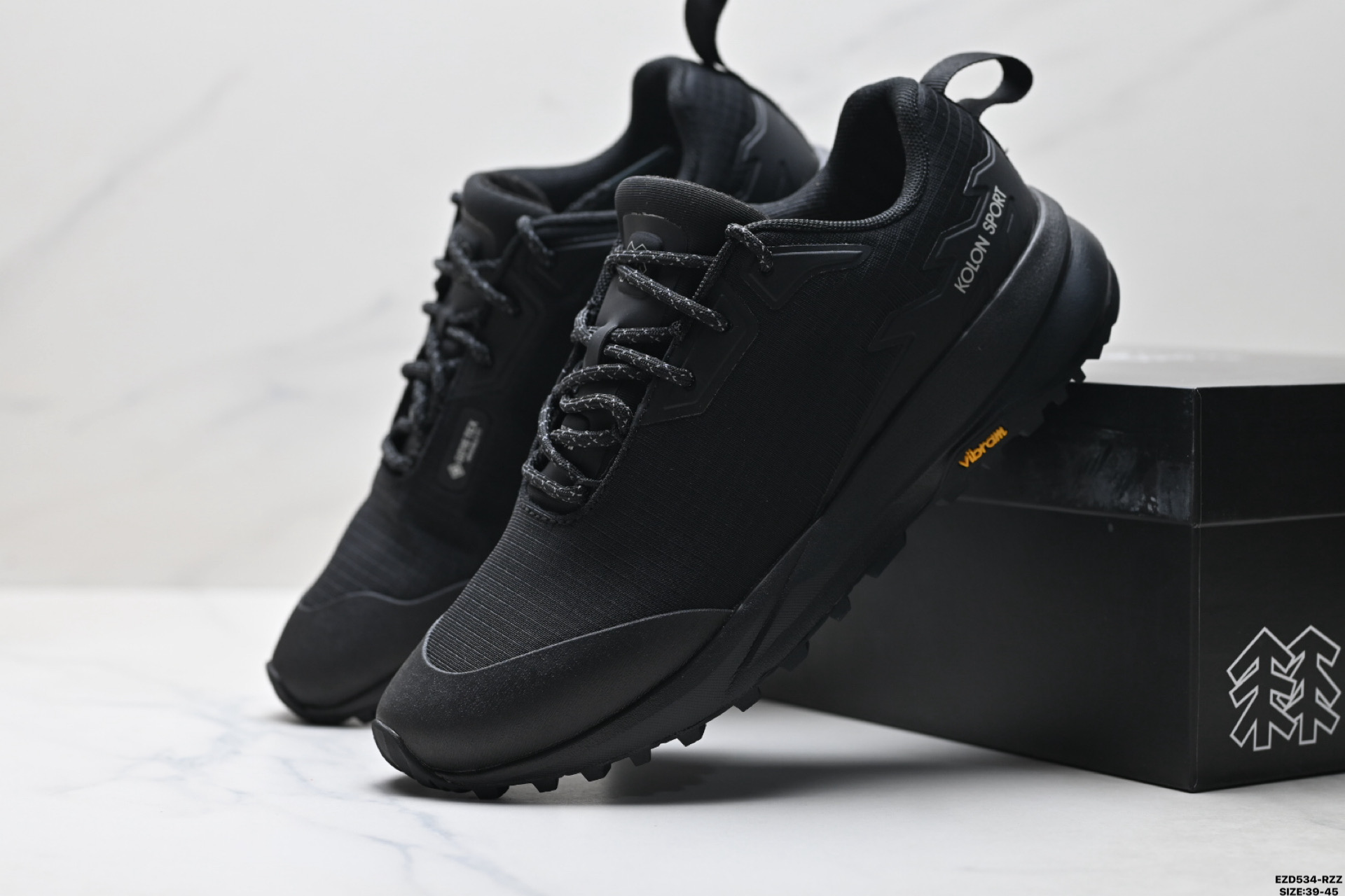 纯原可隆KOLON SPORT Skyler 2 舒适柔软 防水支撑轻便回弹 户外 低帮徒步鞋 LUFG5ST400-BK