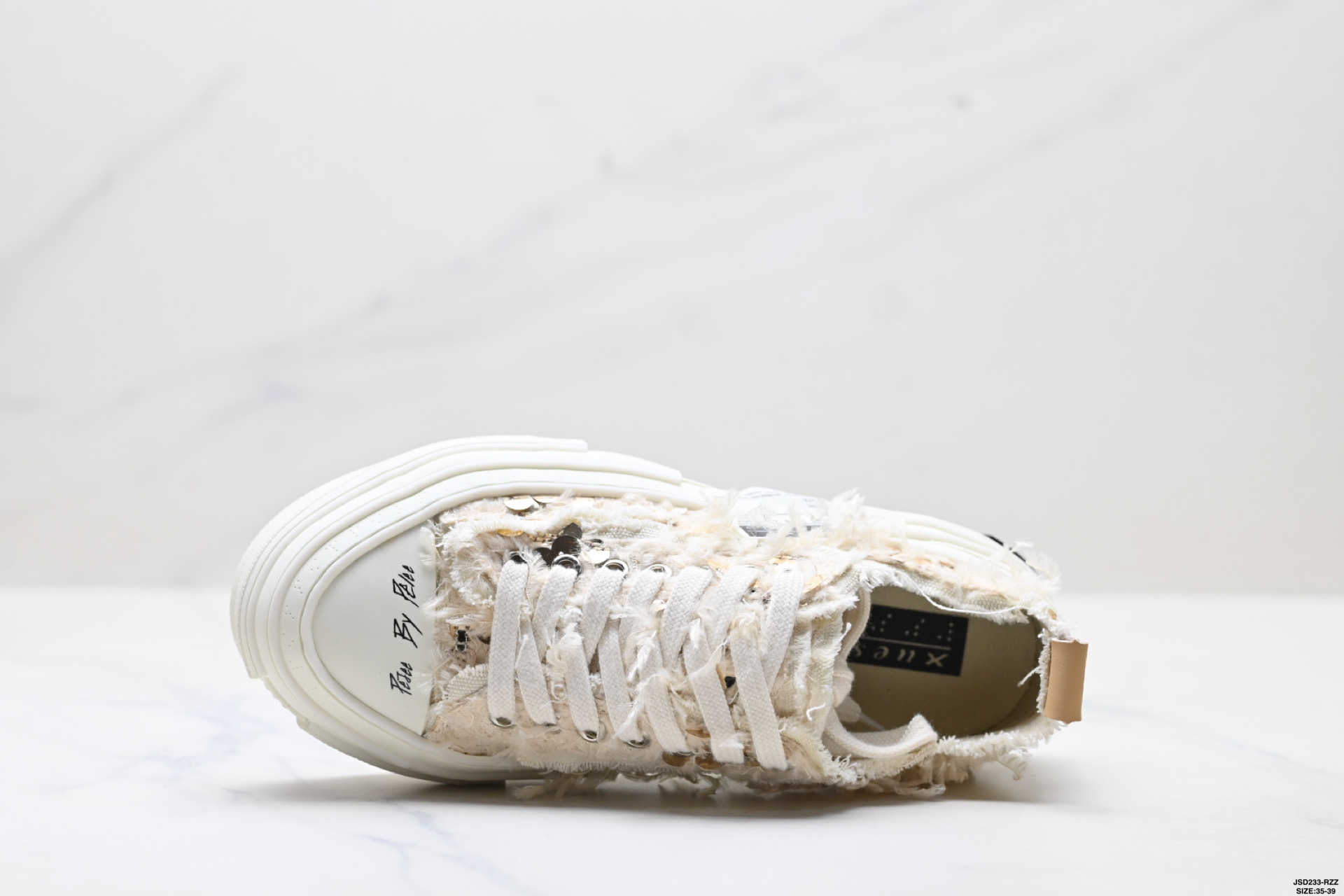 xVESSEL 天鹅之曜 长毛绒亮片 吴建豪低帮 帆布鞋 F20X001